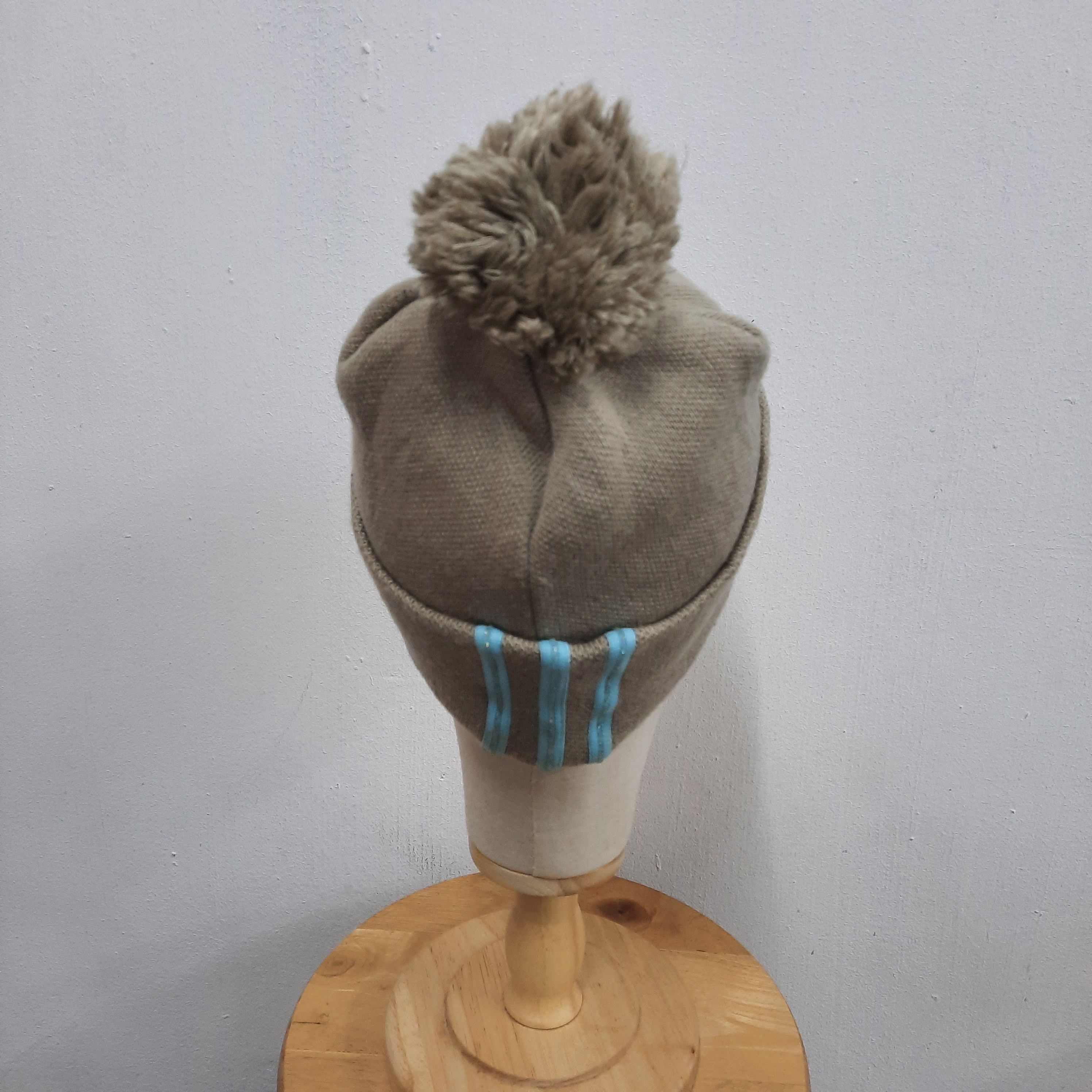 Adidas 🌟 Vintage adidas spellout 3 stripes beanie hat Size ONE SIZE - 3 Thumbnail
