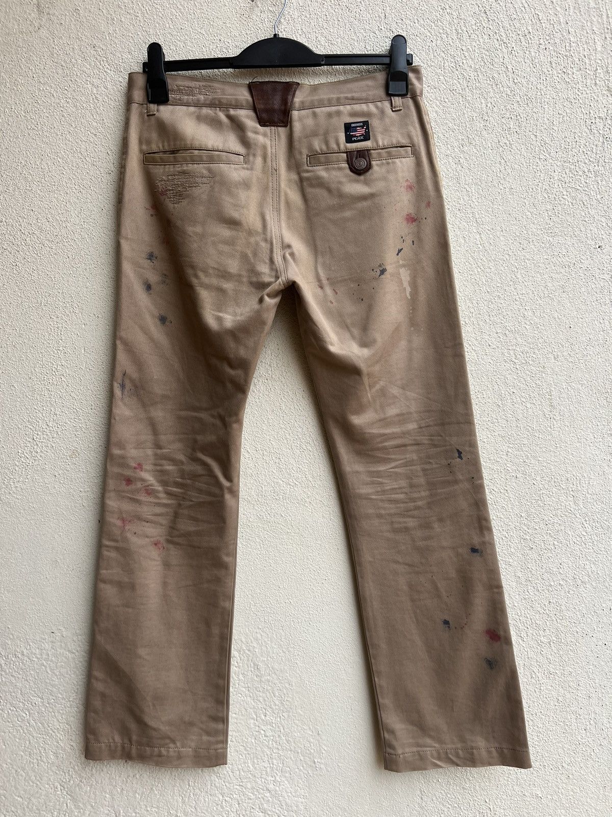 Vintage Bonds & Peace Japan Painter Khaki Flare Chinos Pant Size US 30 / EU 46 - 13 Thumbnail