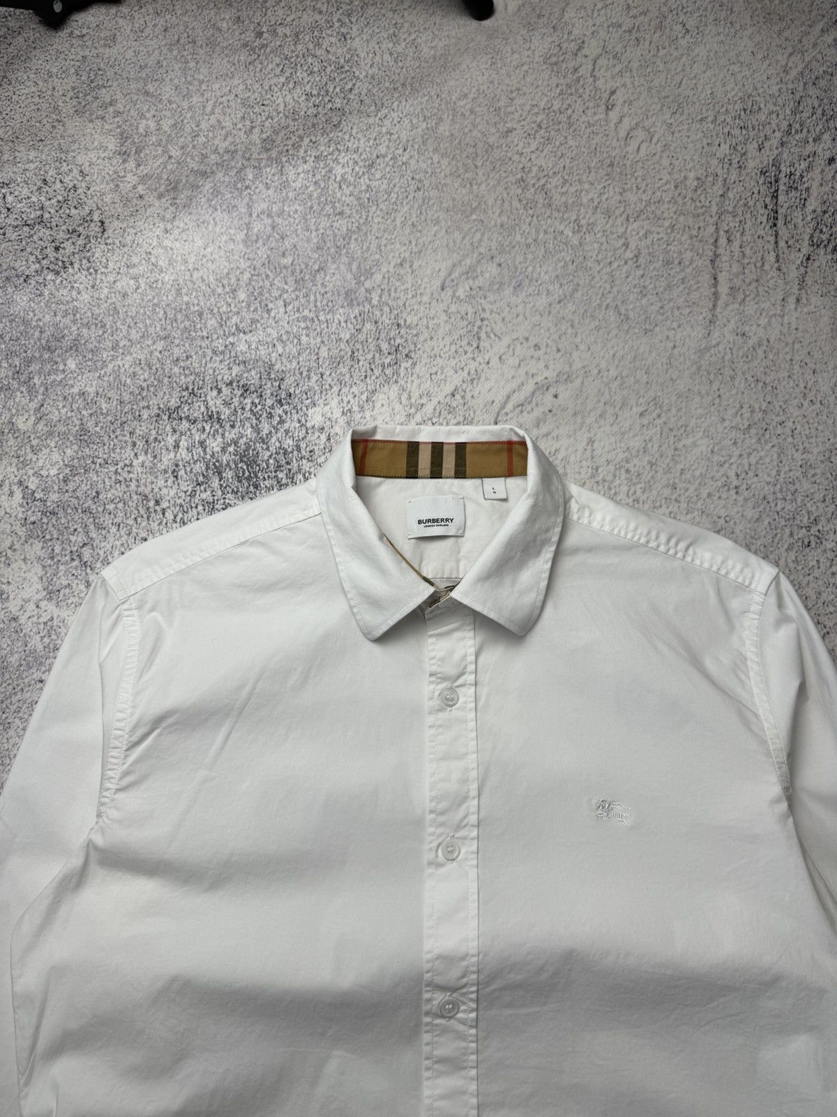 Burberry Burberry White Button Up Shirt Size US L / EU 52-54 / 3 - 2 Thumbnail