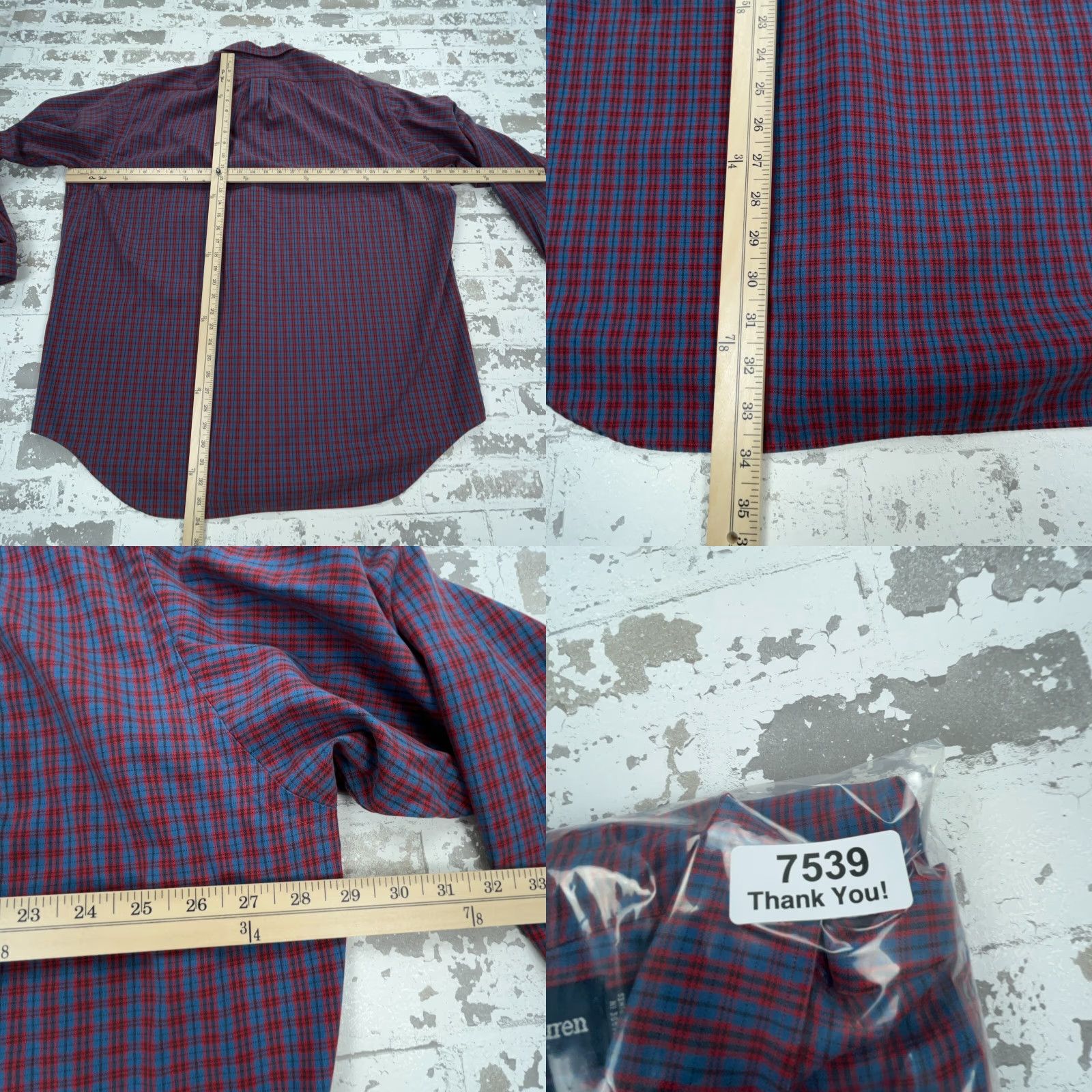 Ralph Lauren Ralph Lauren Shirt Men XL Red Multi Plaid Button-Up Classic Fit Oxford Cloth Pony, Button-Front, Long Sleeve, Collared Size US XL / EU 56 / 4 - 8 Thumbnail