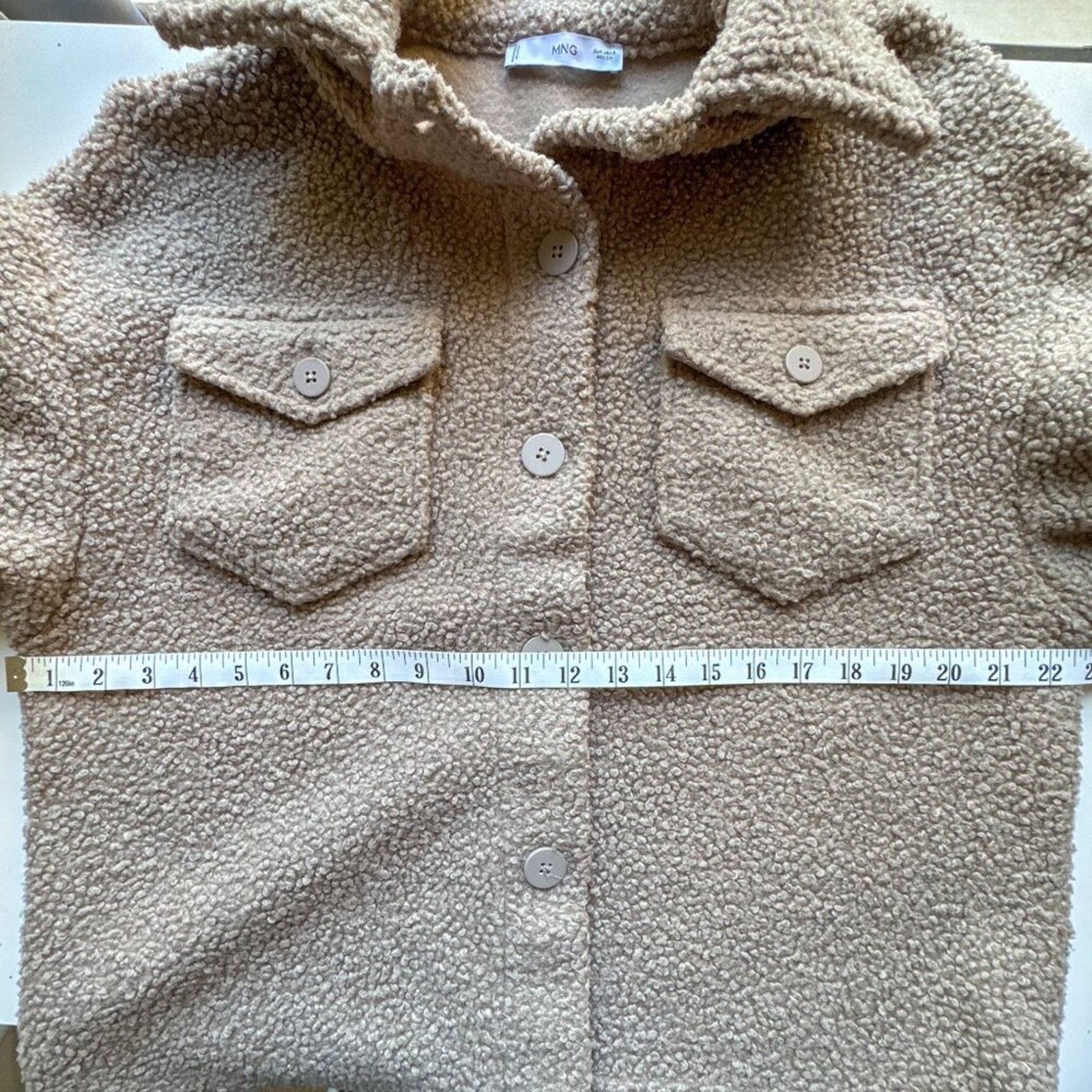 Mango Mango Boucle Faux Shearling Collar Jacket Womens Small Size S / US 4 / IT 40 - 11 Thumbnail