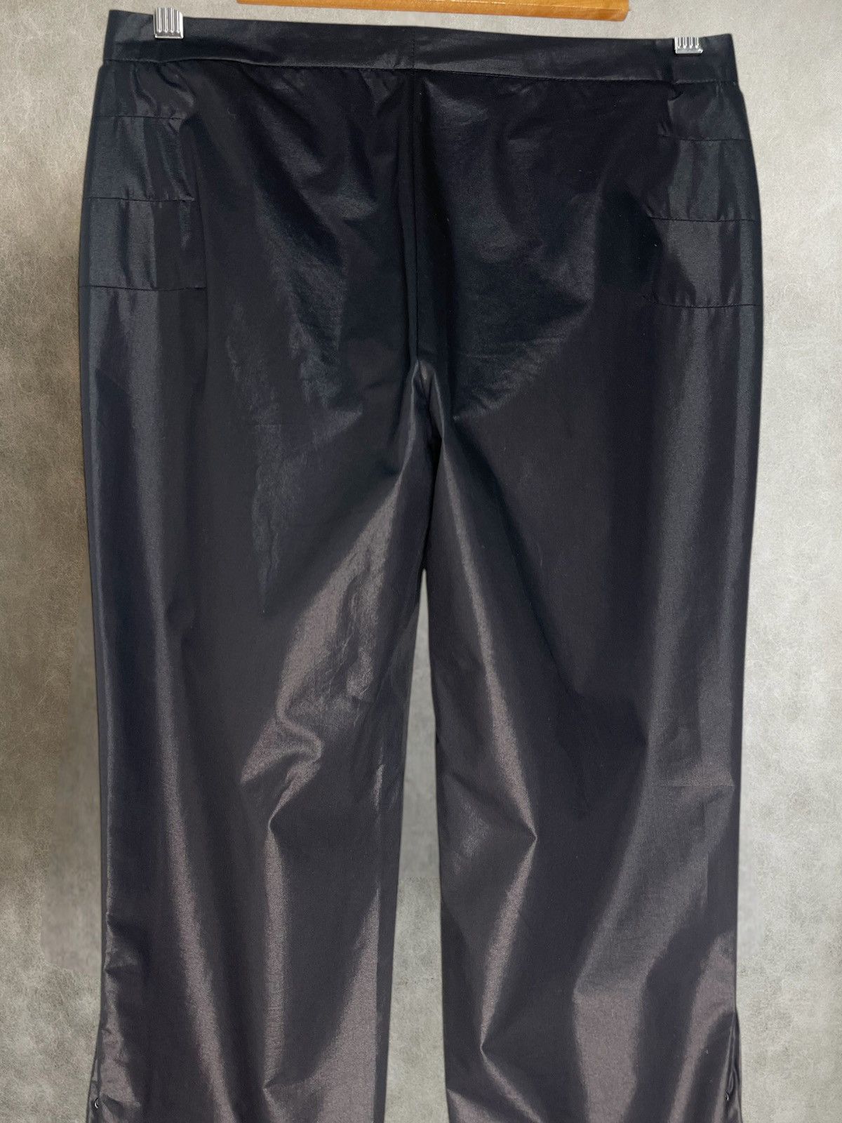 SS2000 Costume National flared coated nylon trousers