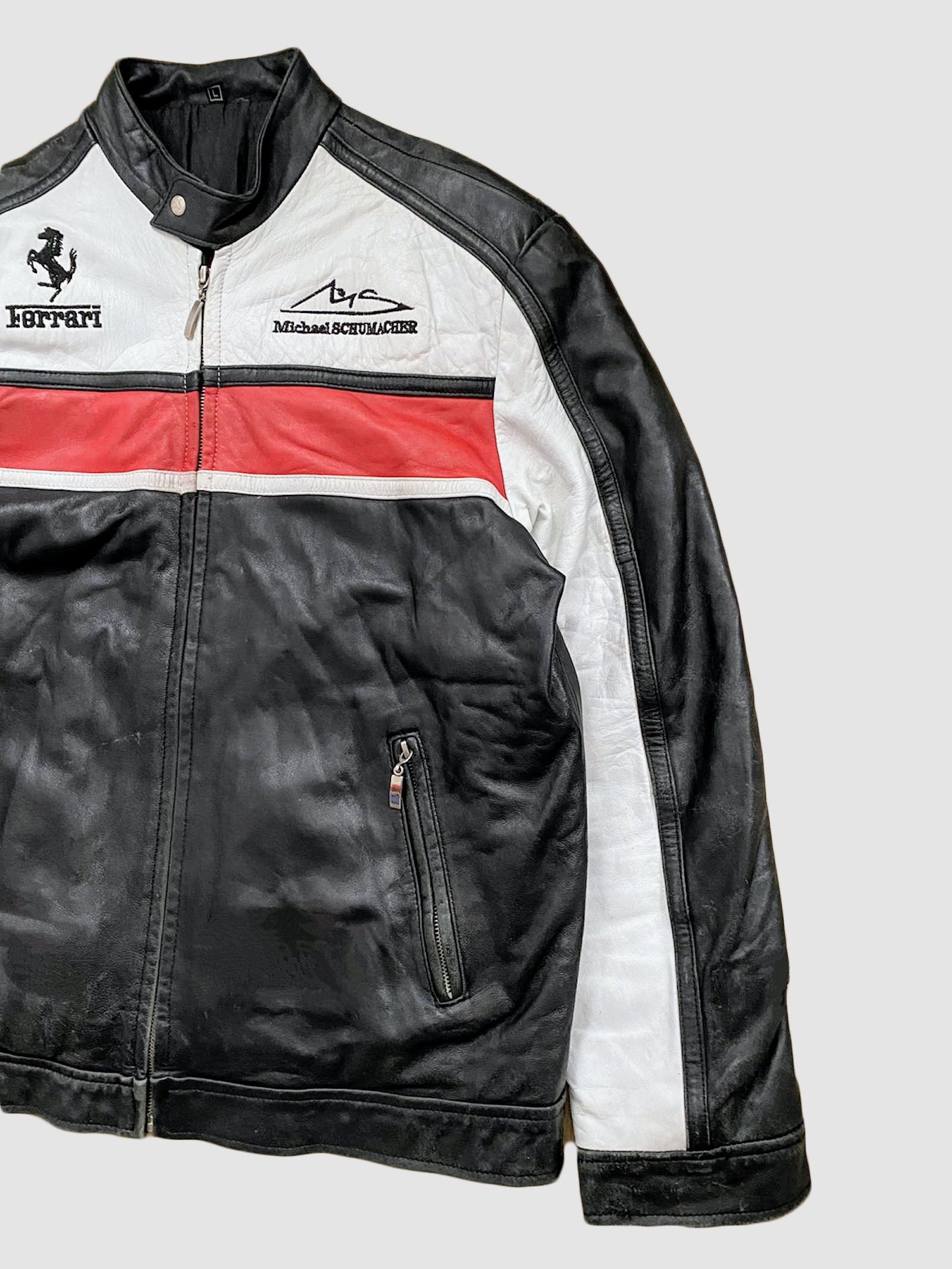 Ferrari 🔥 VINTAGE Ferrari 🔥 Leather Jacket Rare Streetwear Racing Size US M / EU 48-50 / 2 - 4 Thumbnail