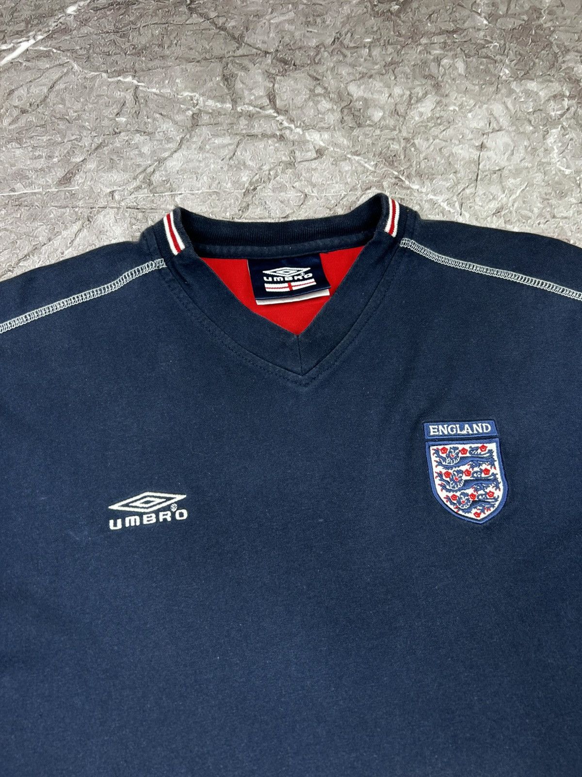Umbro Vintage Umbro England Soccer T-shirt Size US XL / EU 56 / 4 - 3 Thumbnail