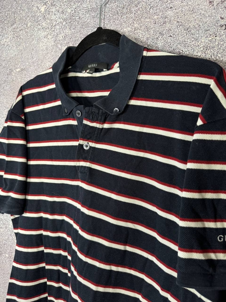 Gucci Vintage Gucci Striped Polo Y2k Oldmoney Men's 2XL Size Size US XXL / EU 58 / 5 - 9 Thumbnail