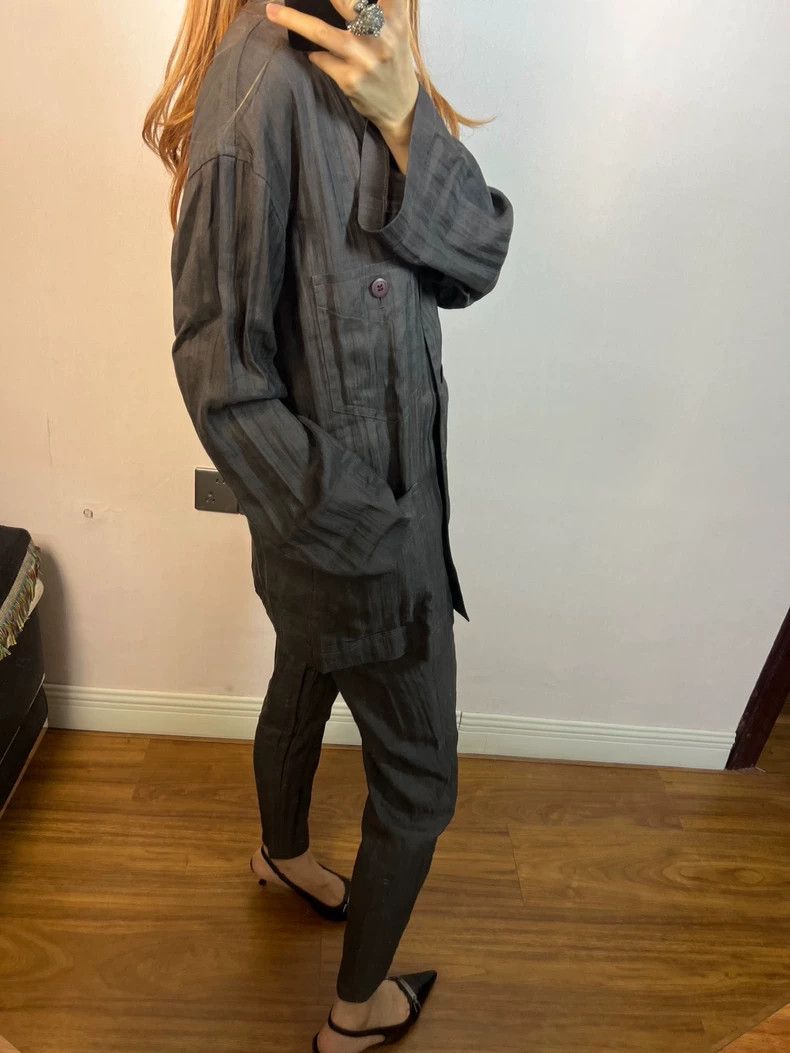 Issey Miyake Issey Miyake size:M Grey Chinese-style trousers Size 42" / US 20 - 7 Thumbnail