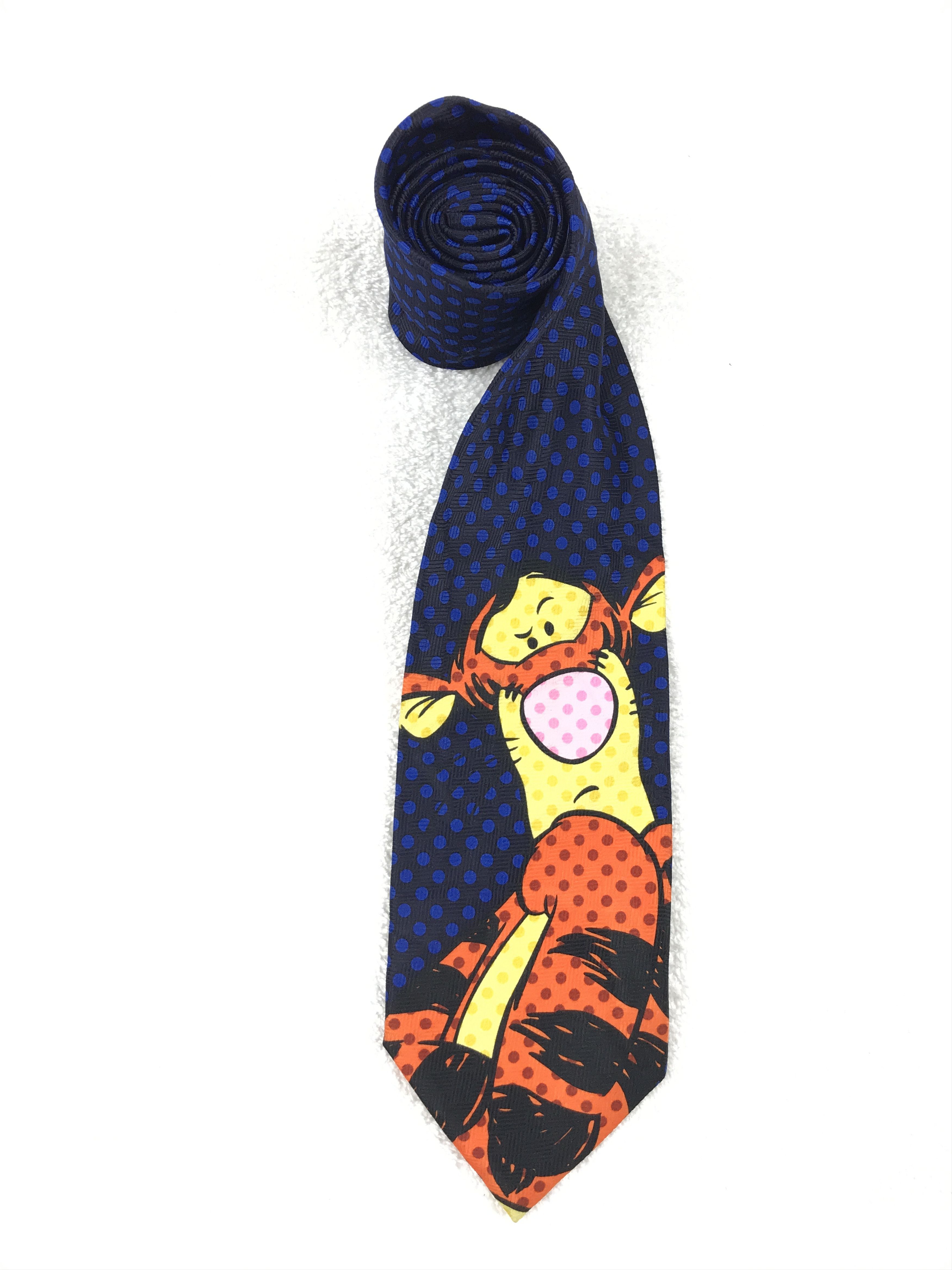 Designer × Vintage Vintage Pooh 100% Polyester Necktie Size ONE SIZE - 2 Thumbnail