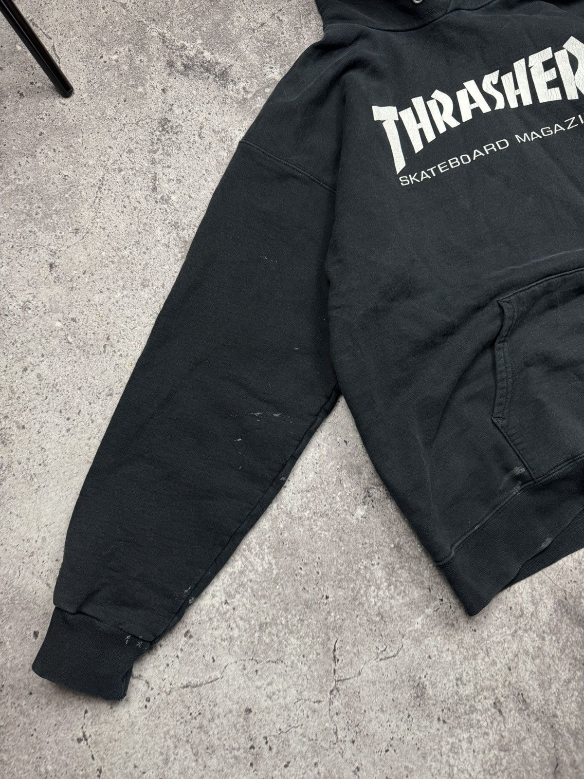 Thrasher Vintage 90s Thrasher Y2K Faded Distressed Hoodie Sweatshirt Size US M / EU 48-50 / 2 - 3 Thumbnail