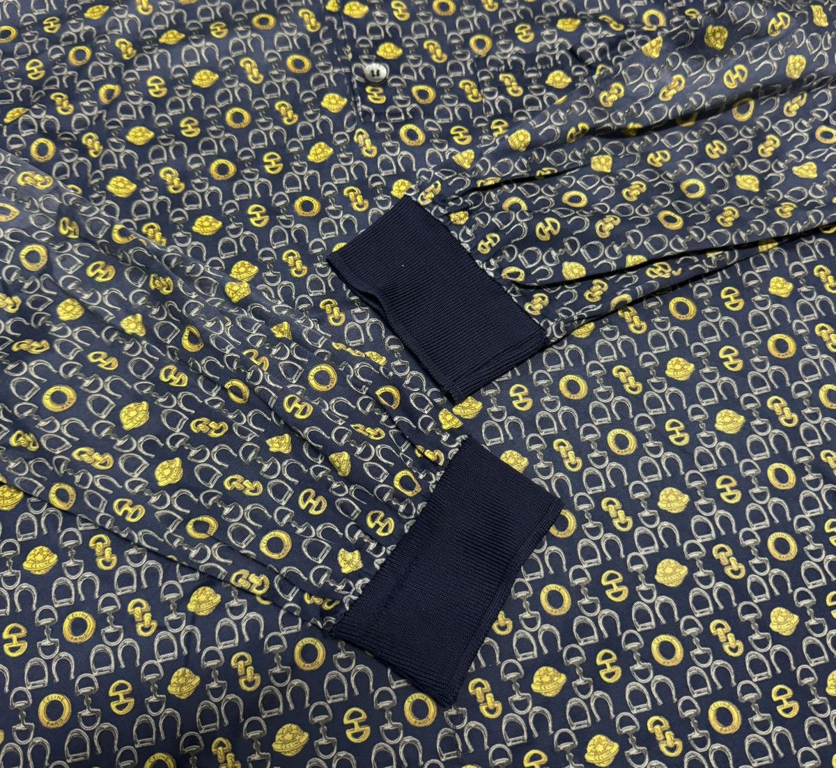 Celine Vintage CELINE Fullprint Made in Italy Polo Shirt Size US L / EU 52-54 / 3 - 7 Thumbnail