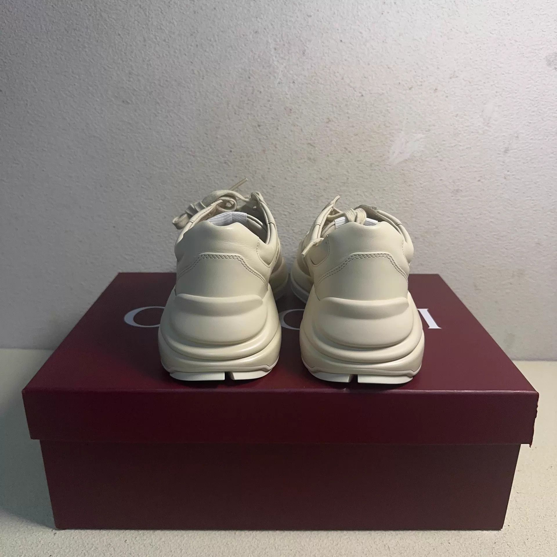 Gucci GUCCI Women's Off-White Leather Dad Sneaker Size US 6.5 / IT 36.5 - 3 Thumbnail
