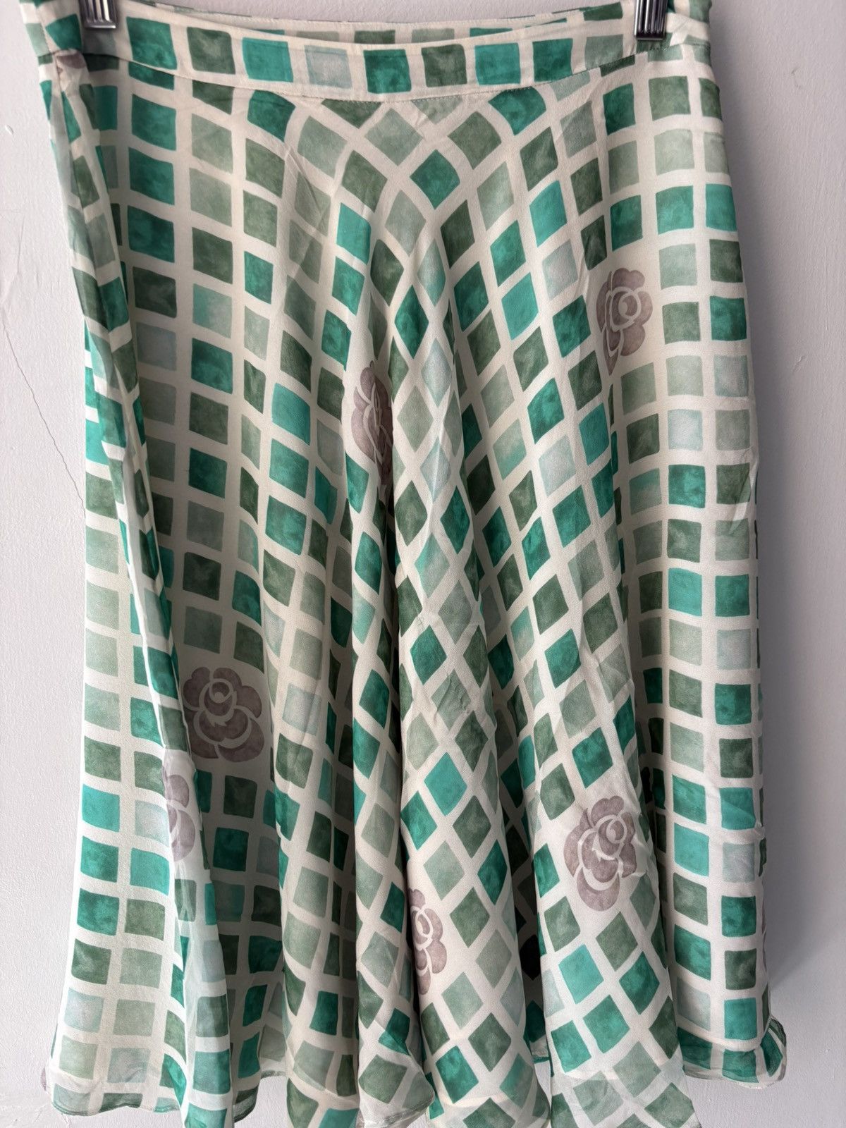 Vintage Beymen silk skirt Size 26" / US 2 / IT 38 - 9 Thumbnail