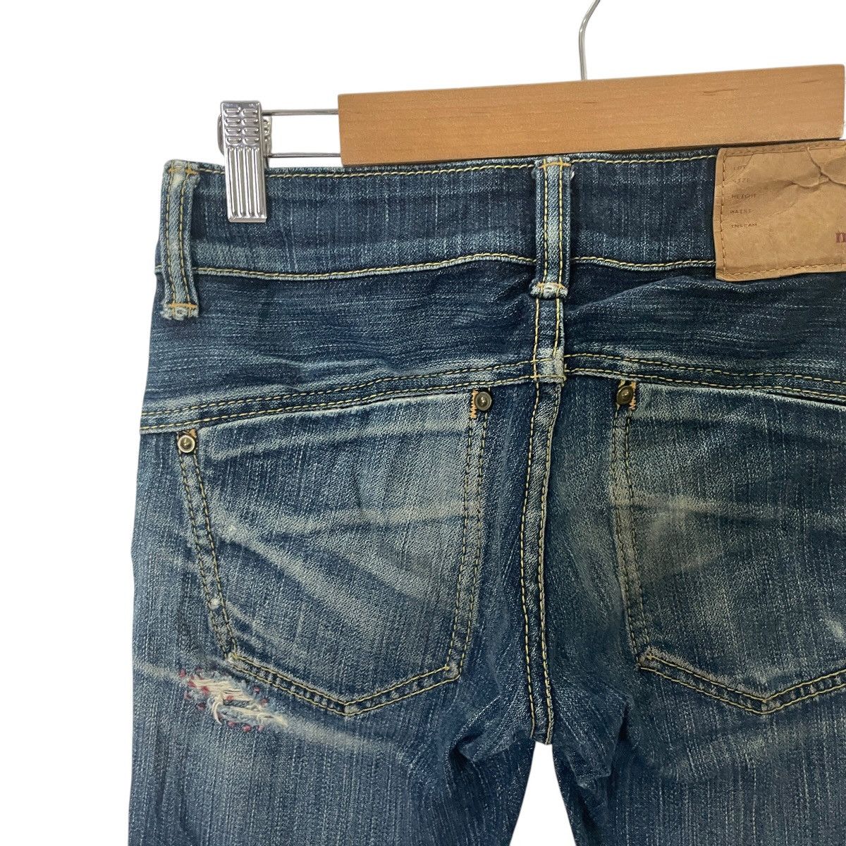 Japanese Brand Vintage Medio Quadro Denim Jeans Size 27" / US 4 / IT 40 - 10 Thumbnail