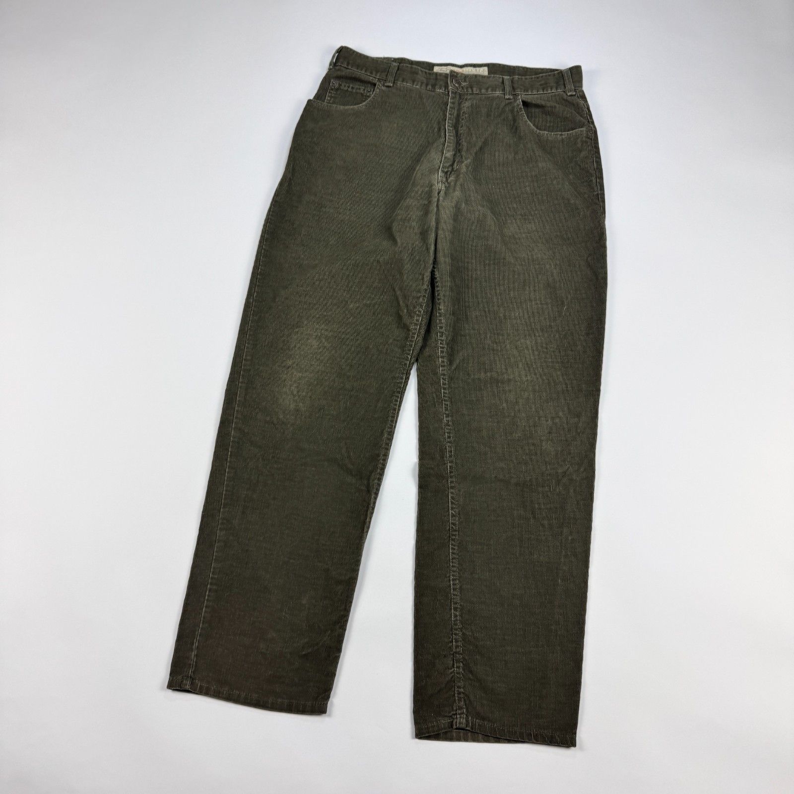 Abercrombie & Fitch VTG Abercrombie & Fitch 36x32 Corduroy Pants USA Green Size US 36 / EU 52 - 7 Thumbnail