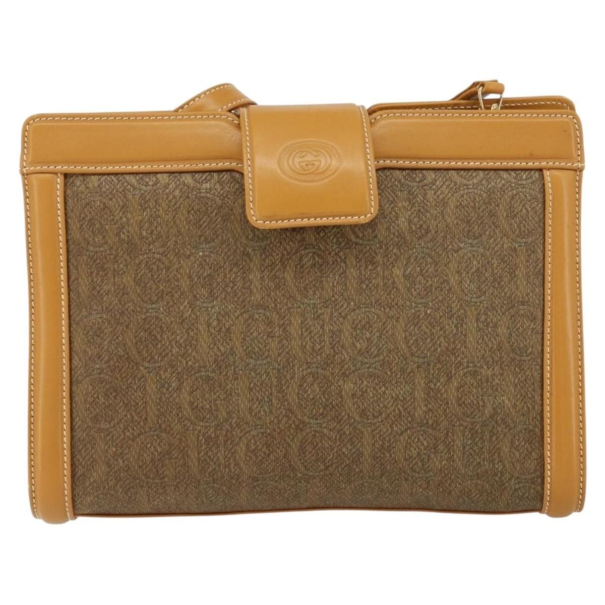 Gucci Gucci Vintage Shoulder Bag Canvas and Leather Size ONE SIZE - 1 Thumbnail