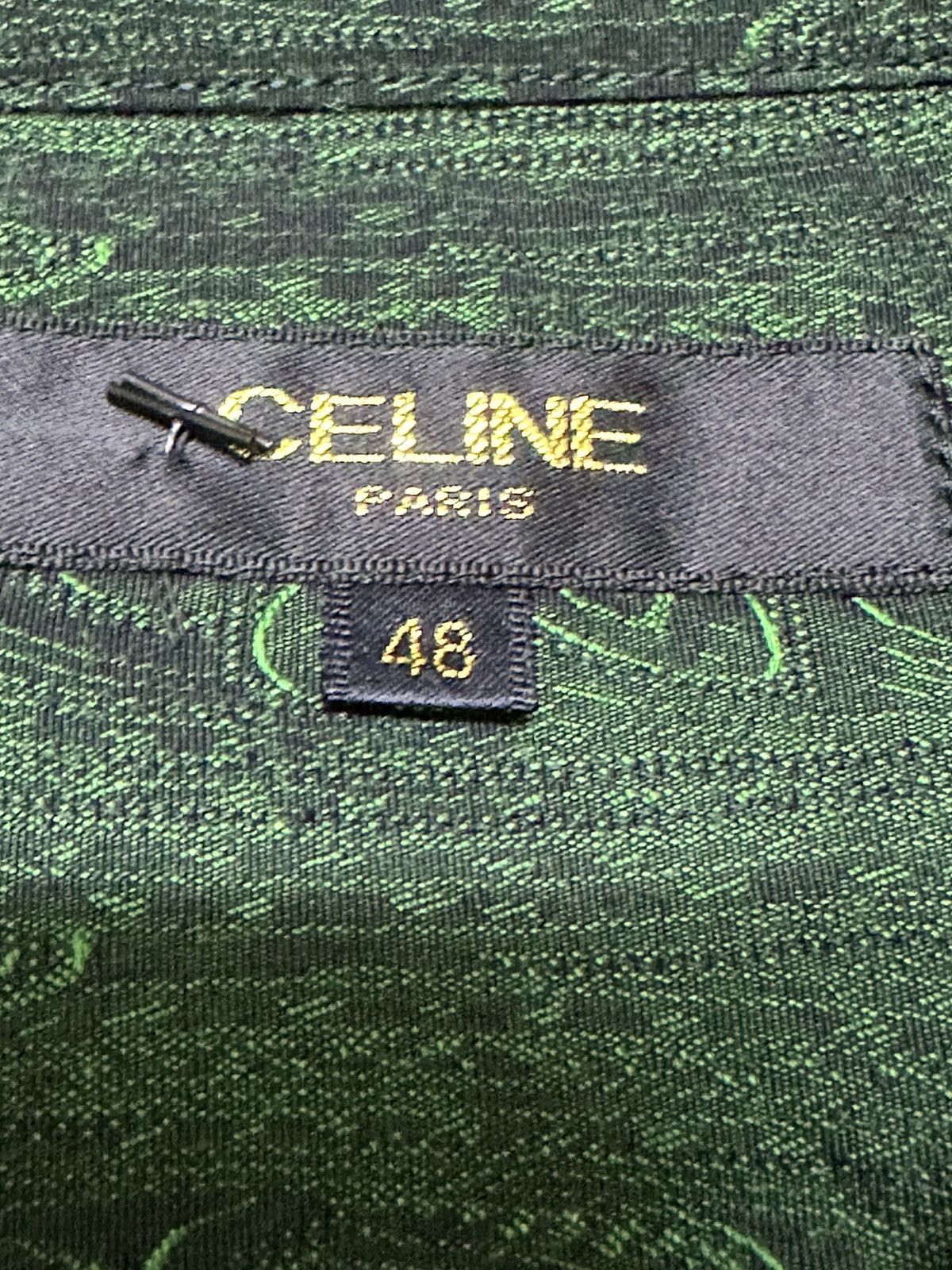 Celine × Hedi Slimane Celine green shirt Size US M / EU 48-50 / 2 - 3 Thumbnail