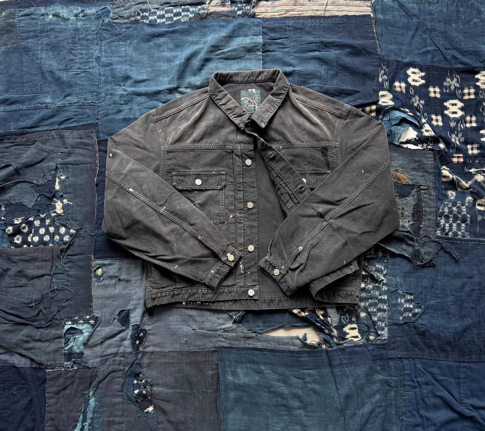 Visvim VISVIM 26SS ICT 101X G.CORDS CRASH BLK Wash Ink Splat Cut JKT Size US XL / EU 56 / 4 - 2 Thumbnail