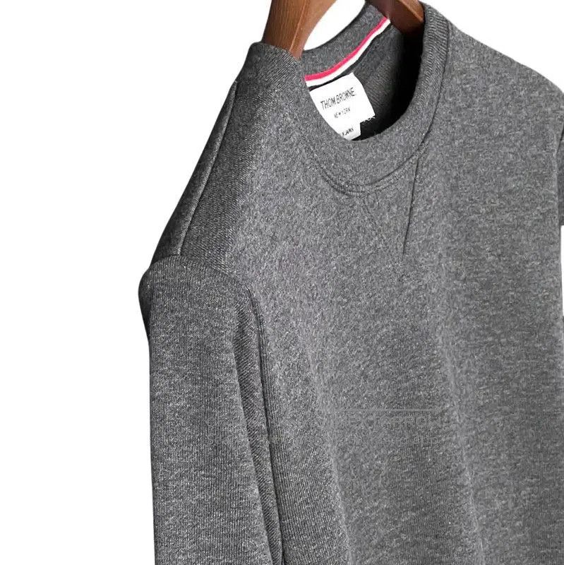 Thom Browne Thom Browne Gray Cotton Logo Long Sleeve Sweatshirt . Size US M / EU 48-50 / 2 - 6 Thumbnail