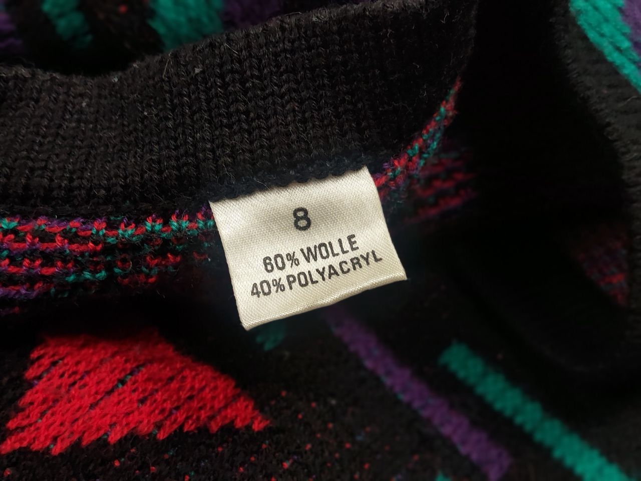 Japanese Brand Vintage 90's Japan style geometric knit Sweater Cardigan Size US L / EU 52-54 / 3 - 16 Thumbnail