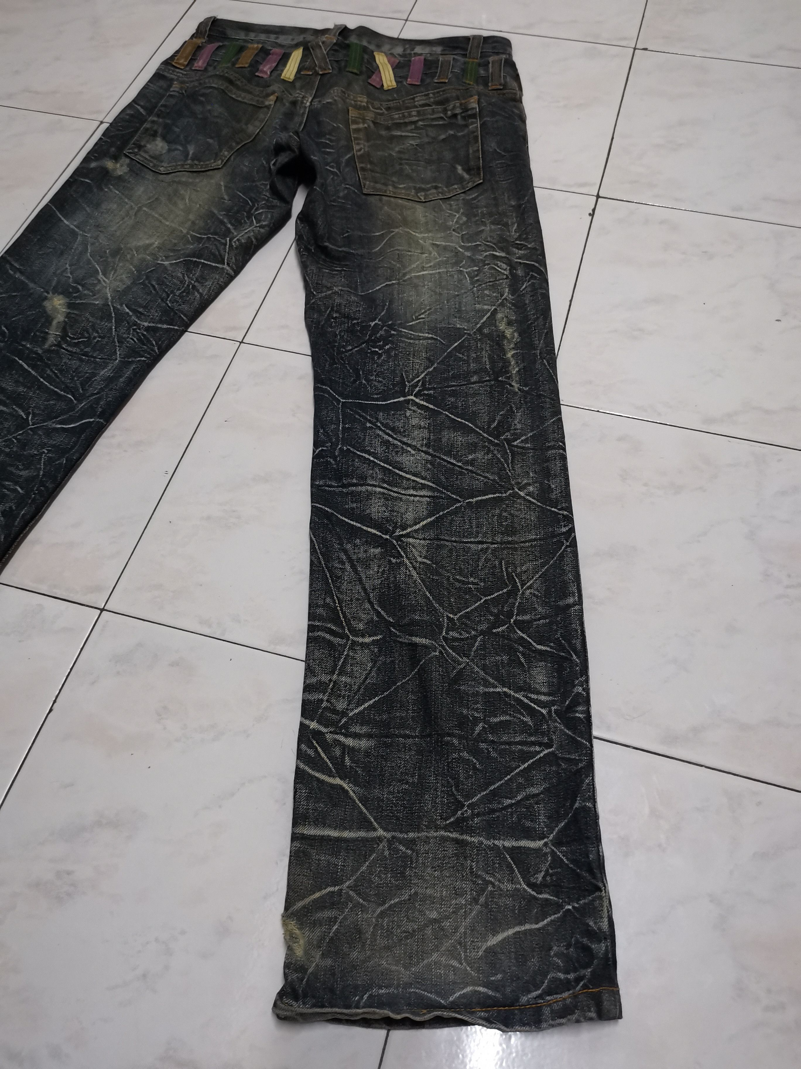 Tornado Mart Nylaus rare nice design double waist jeans Size US 32 / EU 48 - 2 Thumbnail