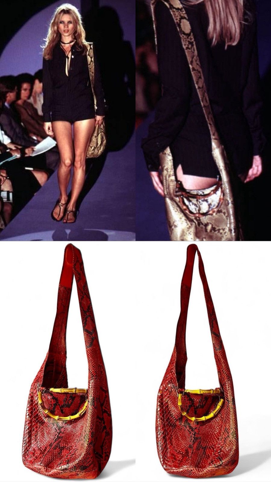 Gucci Gucci - Tom Ford - 1996 Python Bamboo - Cross Body Bag Size ONE SIZE - 25 Thumbnail