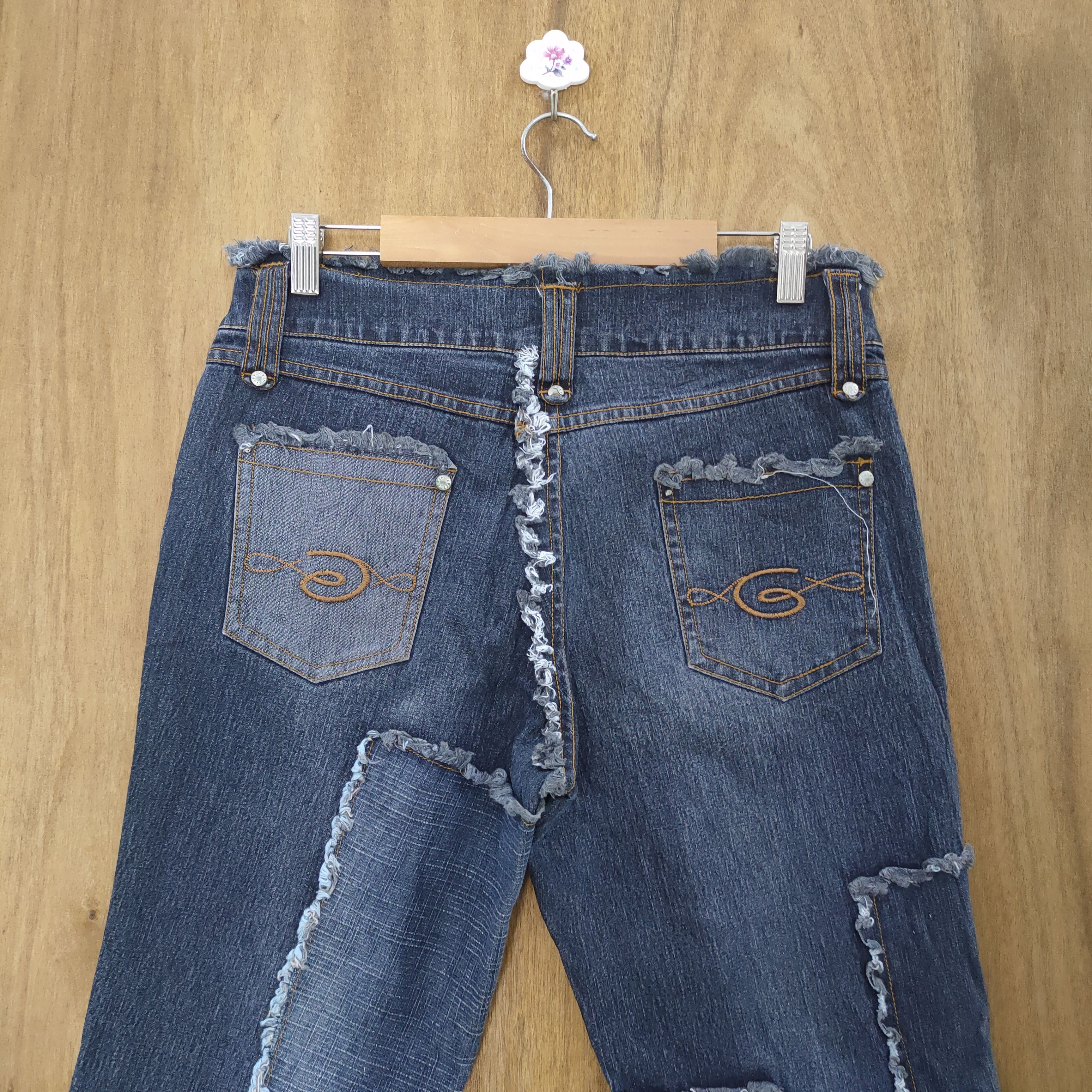 Japanese Brand VINTAGE JAPANESE HAGI SHASHIKO FLARED JEANS PANTS Size US 30 / EU 46 - 10 Thumbnail