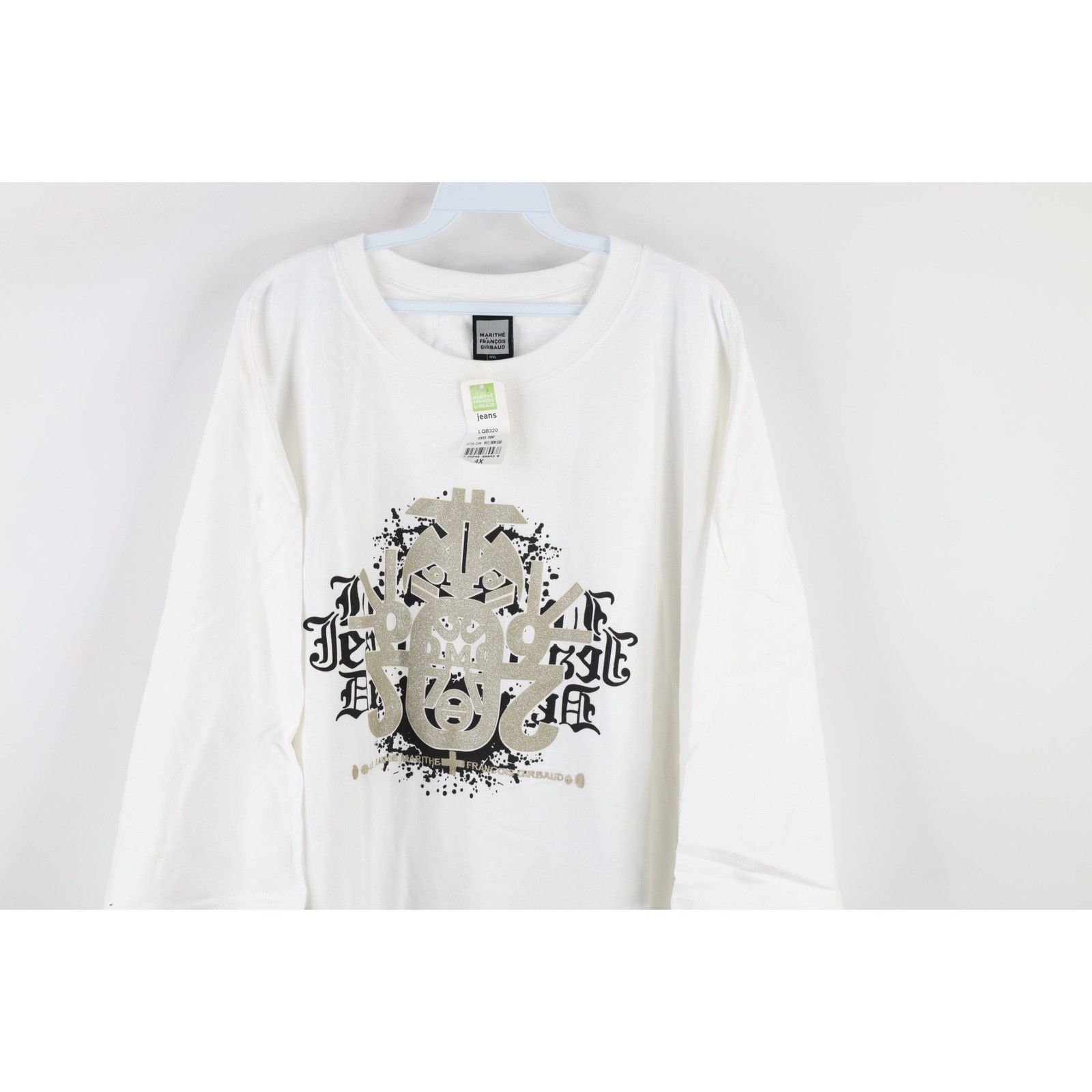Marithe + Francois Girbaud × Vintage NOS Vintage 90s Marithe Francois Girbaud Baggy T-Shirt 4XL Size US XXL / EU 58 / 5 - 2 Thumbnail