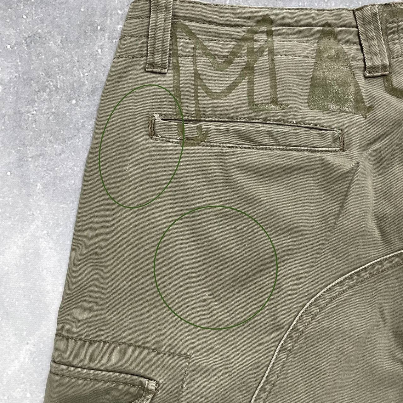 Mambo × Vintage Vintage Mambo Cargo Shorts Faded Olive Green Size 36 Size US 36 / EU 52 - 20 Thumbnail