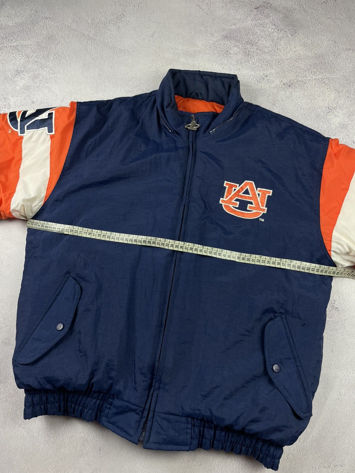 Logo Athletic Rare Vintage 90s Auburn Tigers Starter Jacket Navy Orange L Size US L / EU 52-54 / 3 - 17 Thumbnail