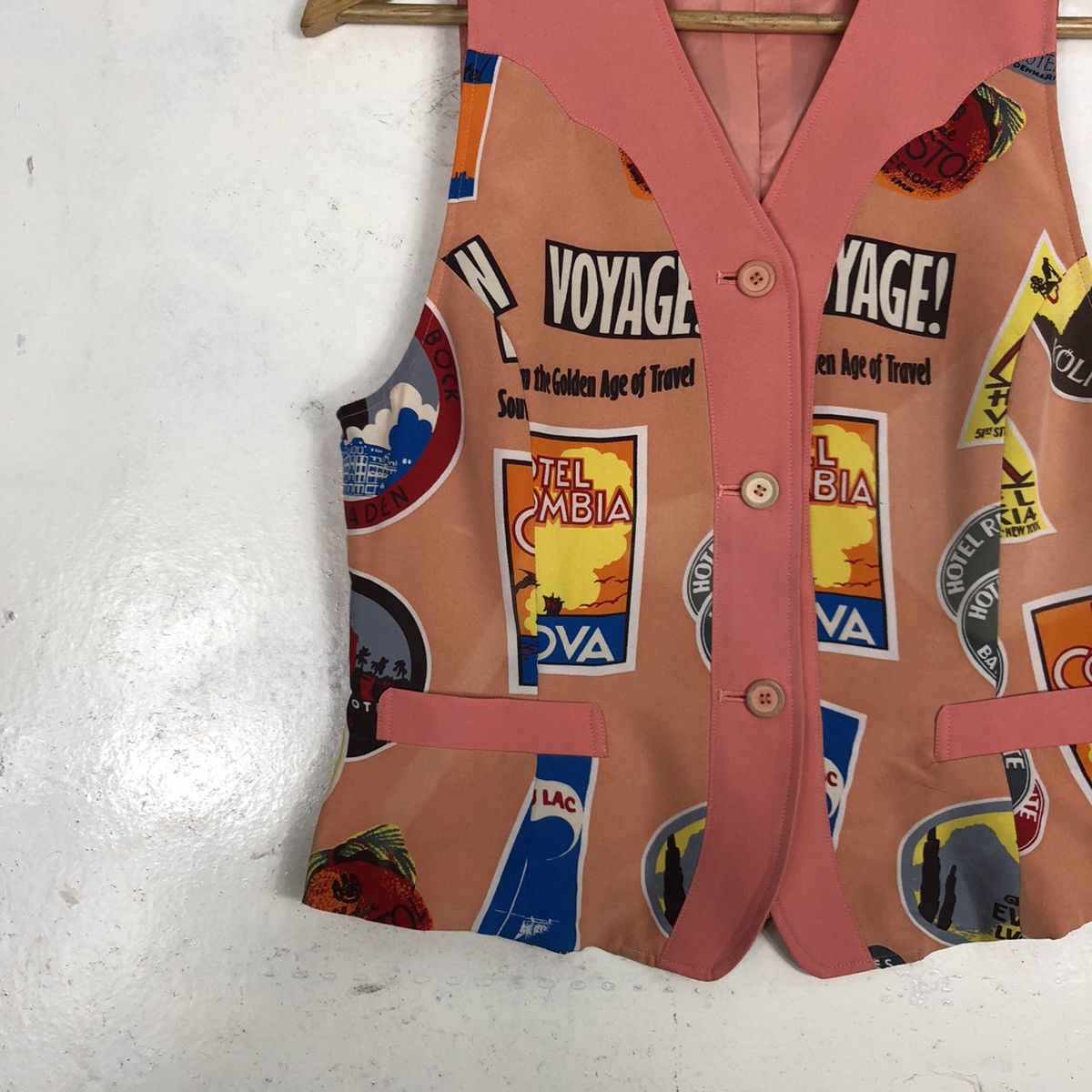 Other × Vintage Rockabilly Style Design Retro Graphic Vest Jackets Size US M / EU 48-50 / 2 - 3 Thumbnail