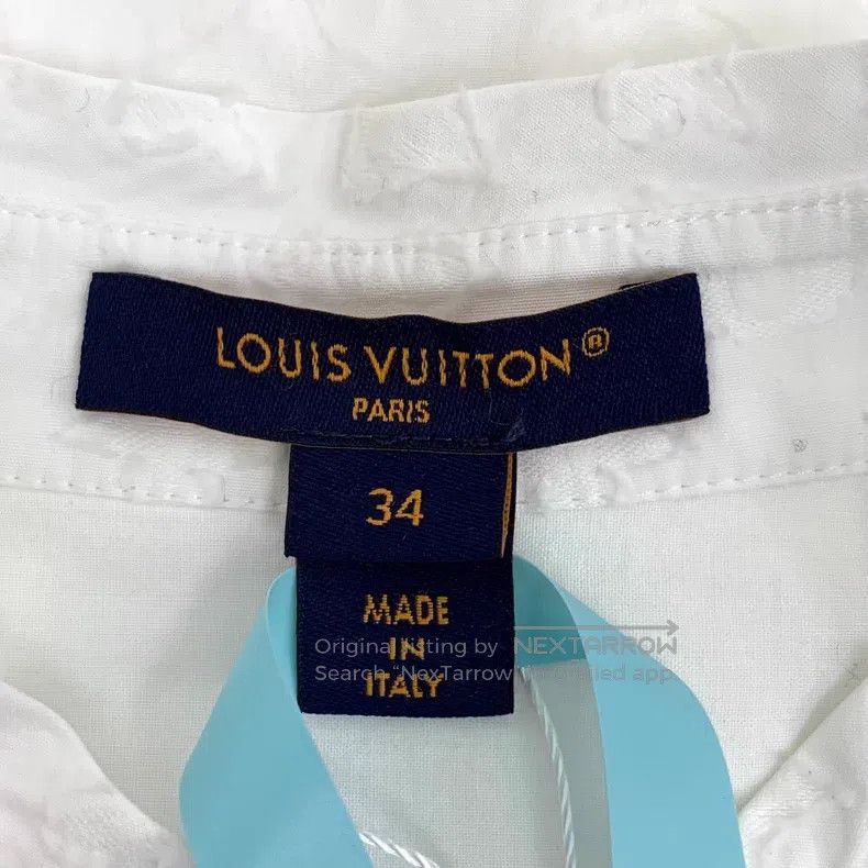 Louis Vuitton Louis Vuitton 24 white logo presbyopic embroidered cotton Size XXS / US 00 / IT 34 - 5 Thumbnail