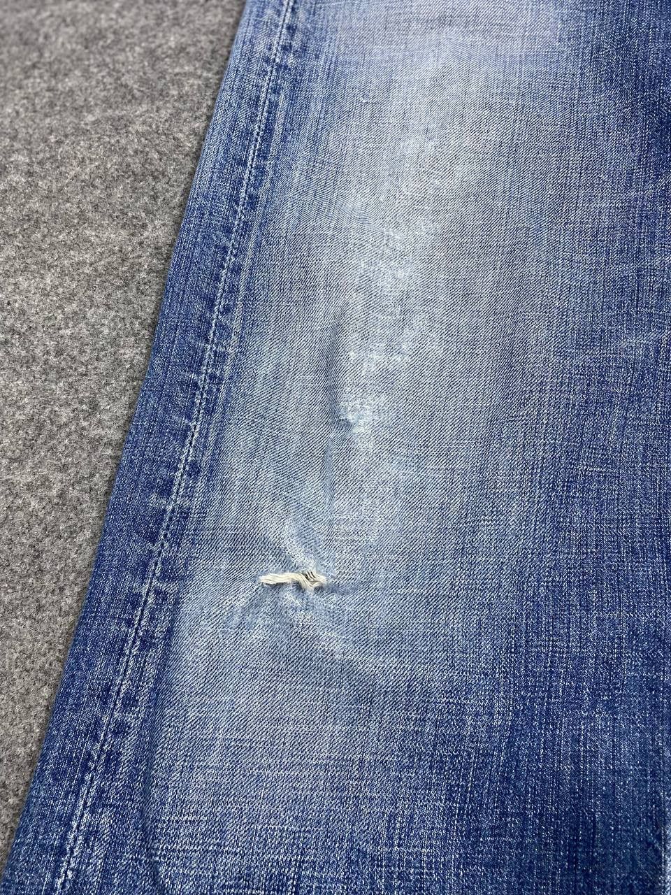 Levi's vintage levis 501 distressed denim very nice design Size US 35 - 12 Thumbnail