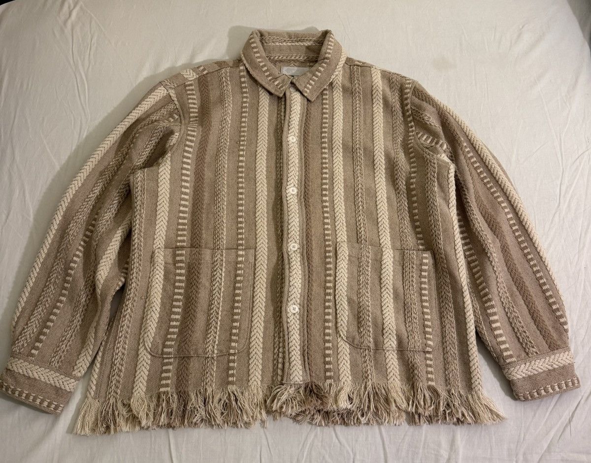 Kith Kith Mixed Stripe Tweed Boxy Collared Overshirt L Size US L / EU 52-54 / 3 - 1 Thumbnail