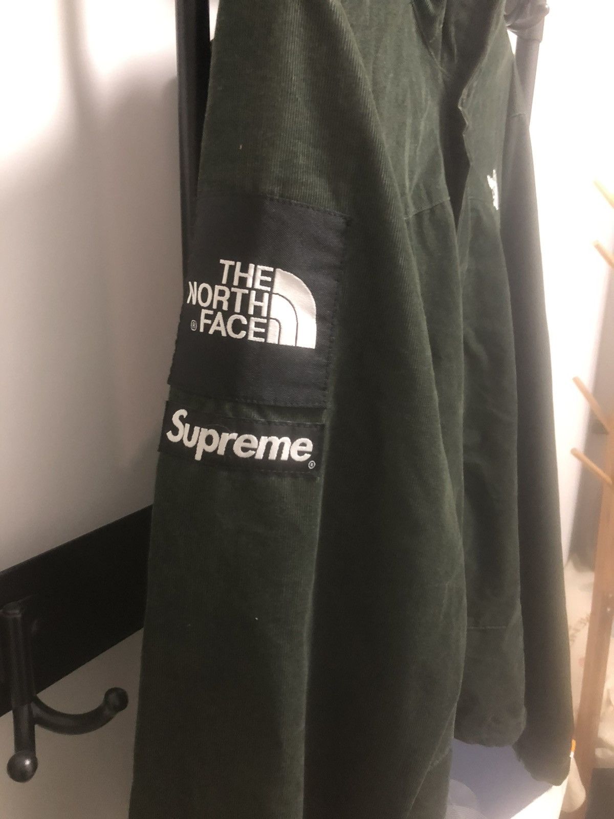 Supreme tnf north face 12ss corduroy Jacket parka olive