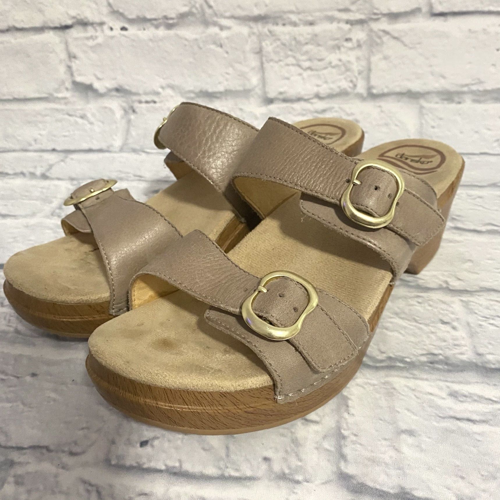 Dansko Dansko Sophie Double Buckle Straps Sandals Brown 9841032200 Women's Size 41 Size US 9 / IT 39 - 3 Thumbnail