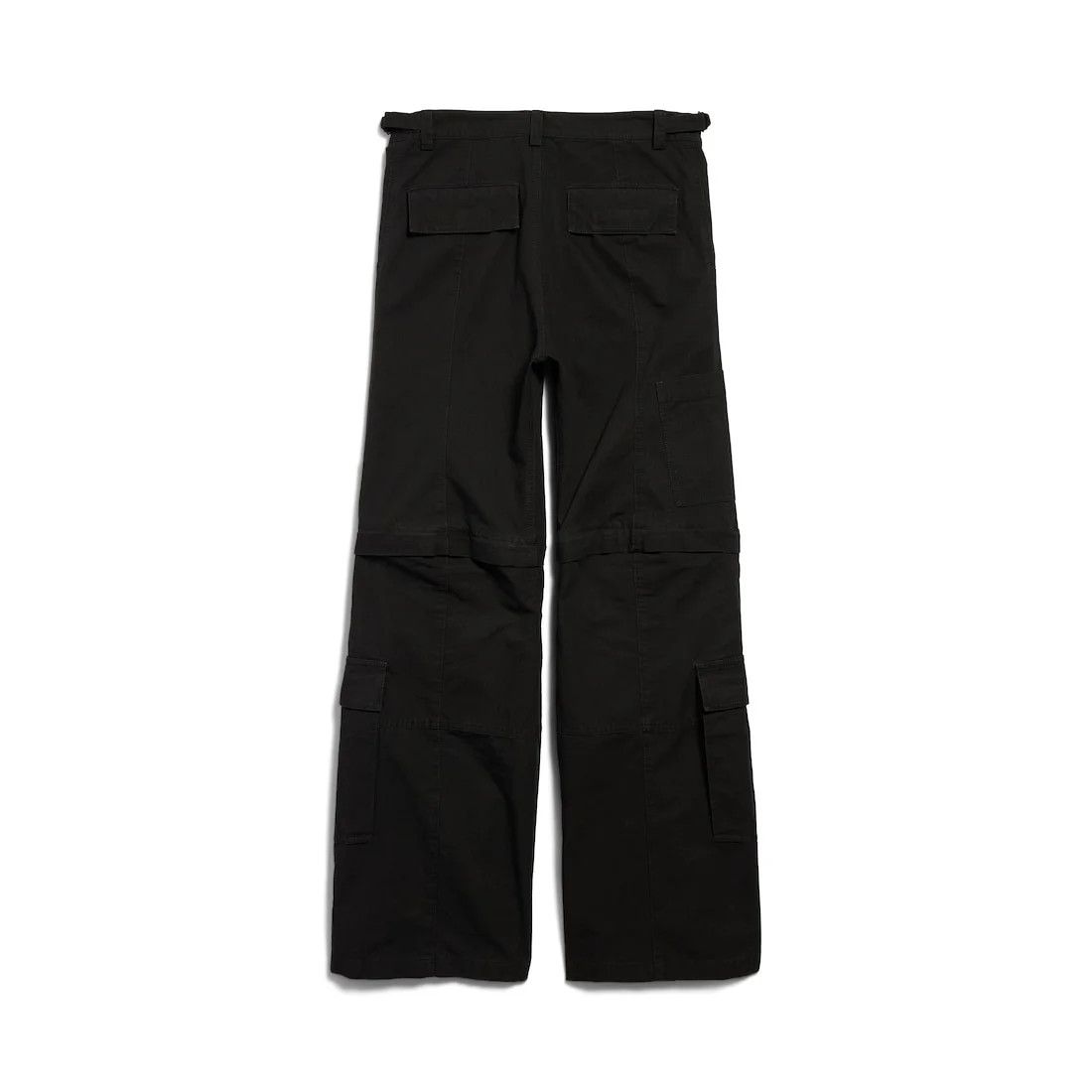 Balenciaga o1tr1nto0426 Flared Cargo Pants in Black Size US 32 / EU 48 - 6 Thumbnail