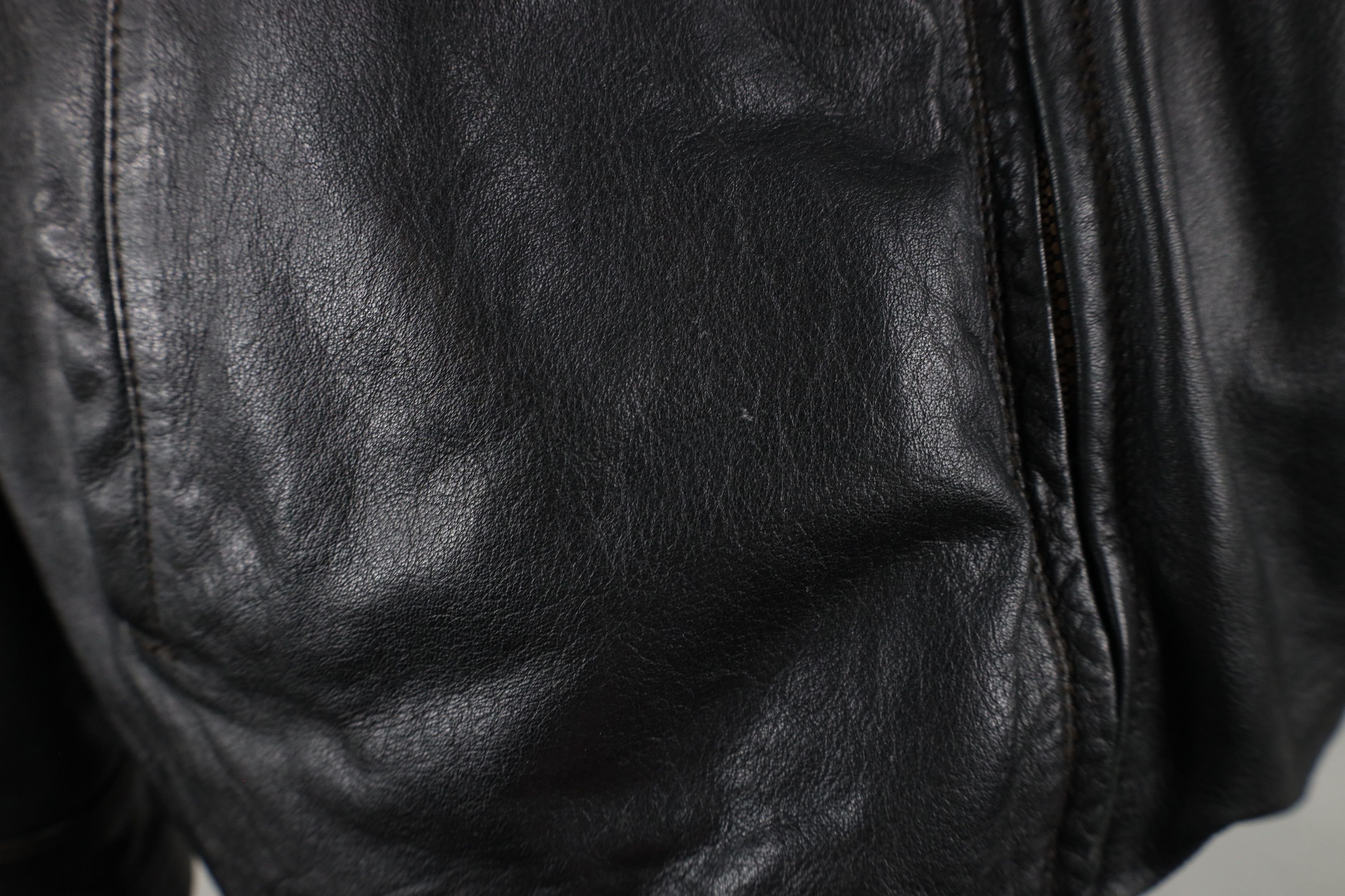L.L. Bean × Vintage Vintage 90s LL Bean Goatskin Leather Flight Bomber Jacket Size US XXL / EU 58 / 5 - 5 Thumbnail