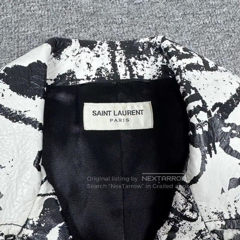 Saint Laurent Paris Saint Laurent Paris Black Leather Biker Jacket Size XS / US 0-2 / IT 36-38 - 5 Thumbnail