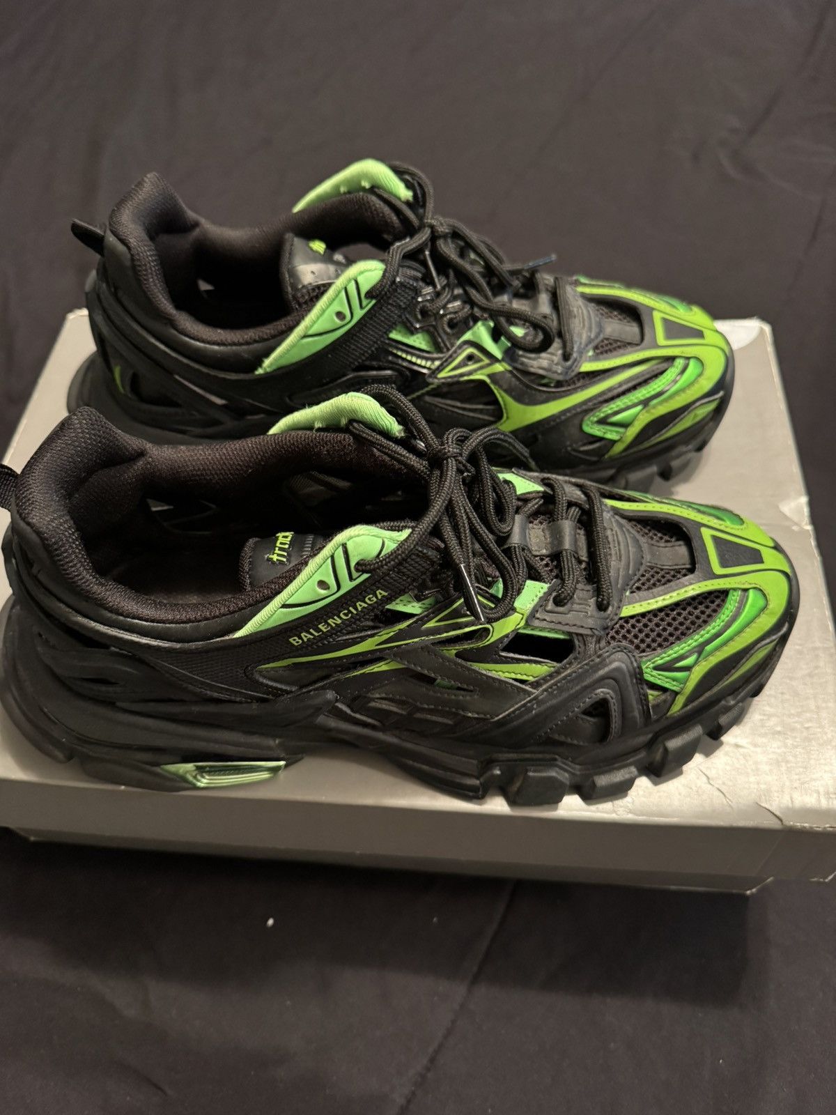 Balenciaga Balenciago Track.2 Black Green Size US 10 / EU 43 - 4 Thumbnail