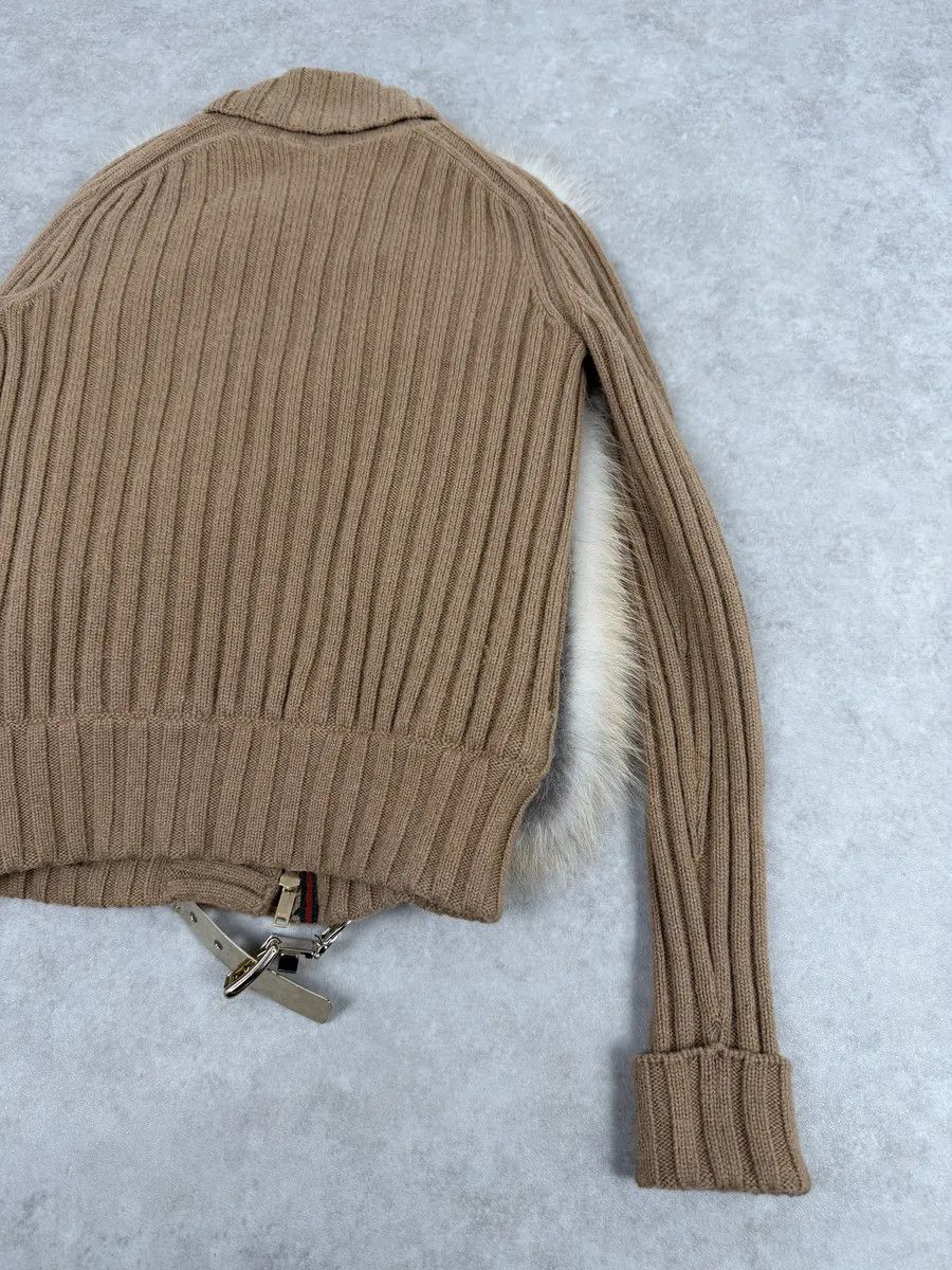 Gucci AW2010 Gucci Beige Camel Fox Fur Wool Jacket by Frida Giannini Size S / US 4 / IT 40 - 9 Thumbnail