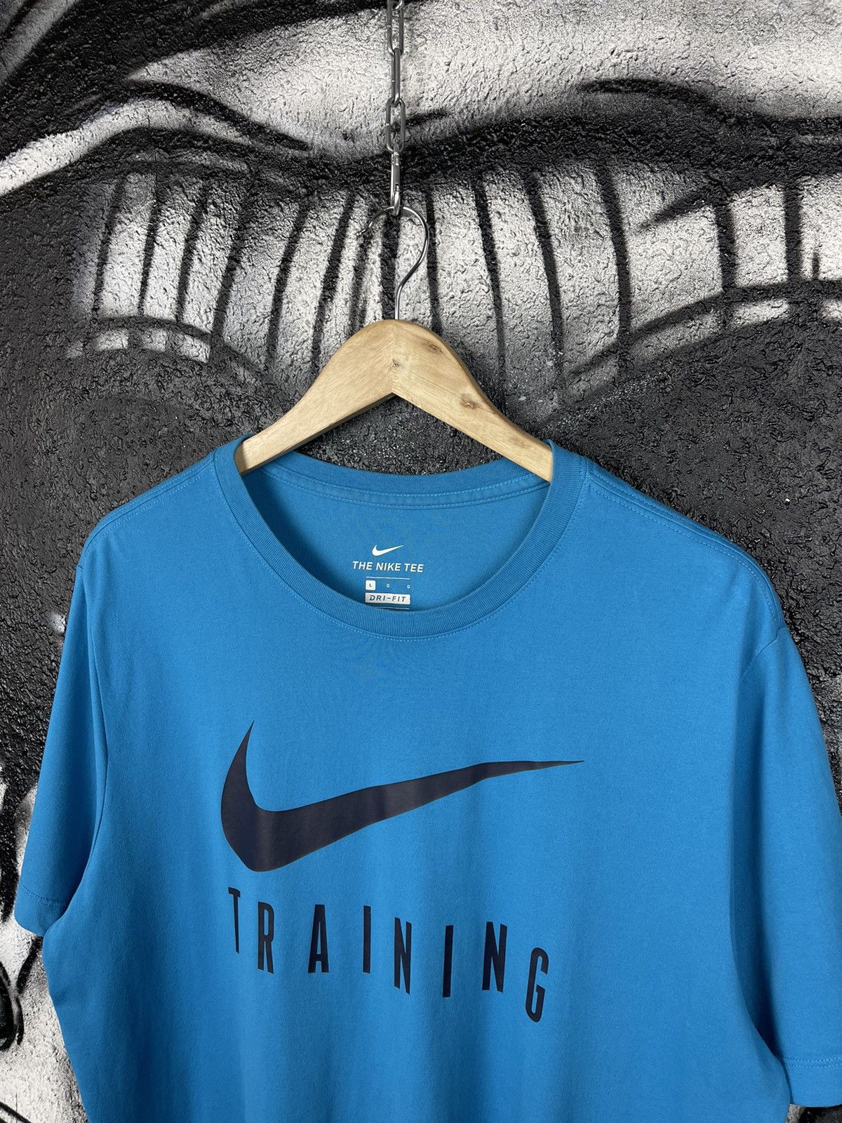 Nike Nike Tee Dri-Fit Training Front Logo Blue T-Shirt Men’s Size Large Size US L / EU 52-54 / 3 - 2 Thumbnail