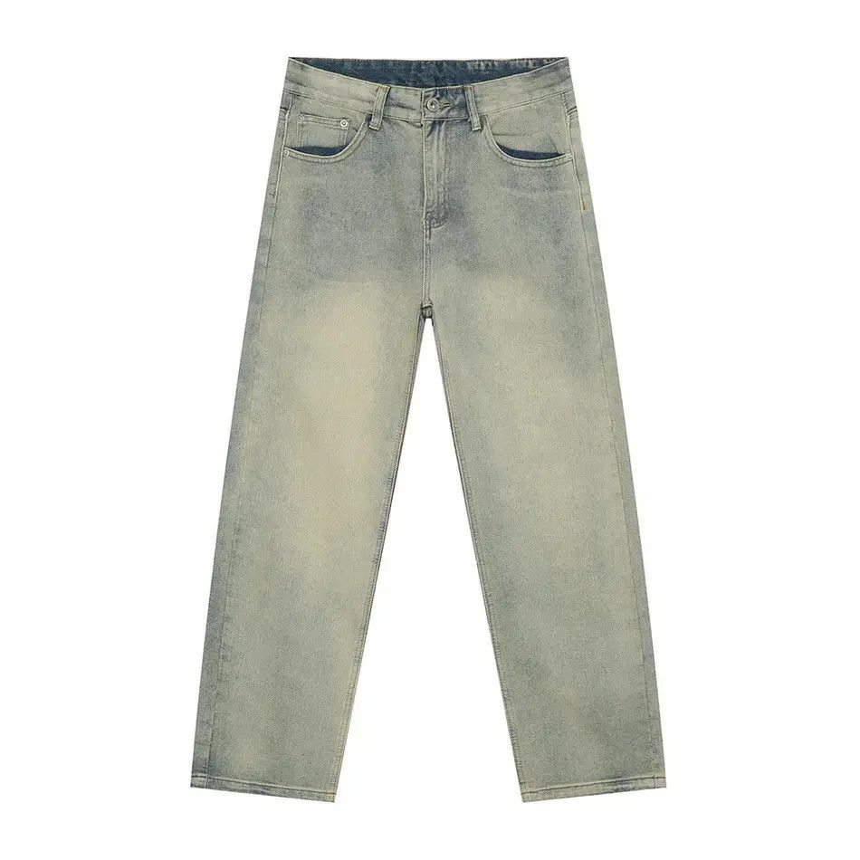 Japanese Brand Retro loose straight leg casual jeans Size US 30 / EU 46 - 4 Thumbnail