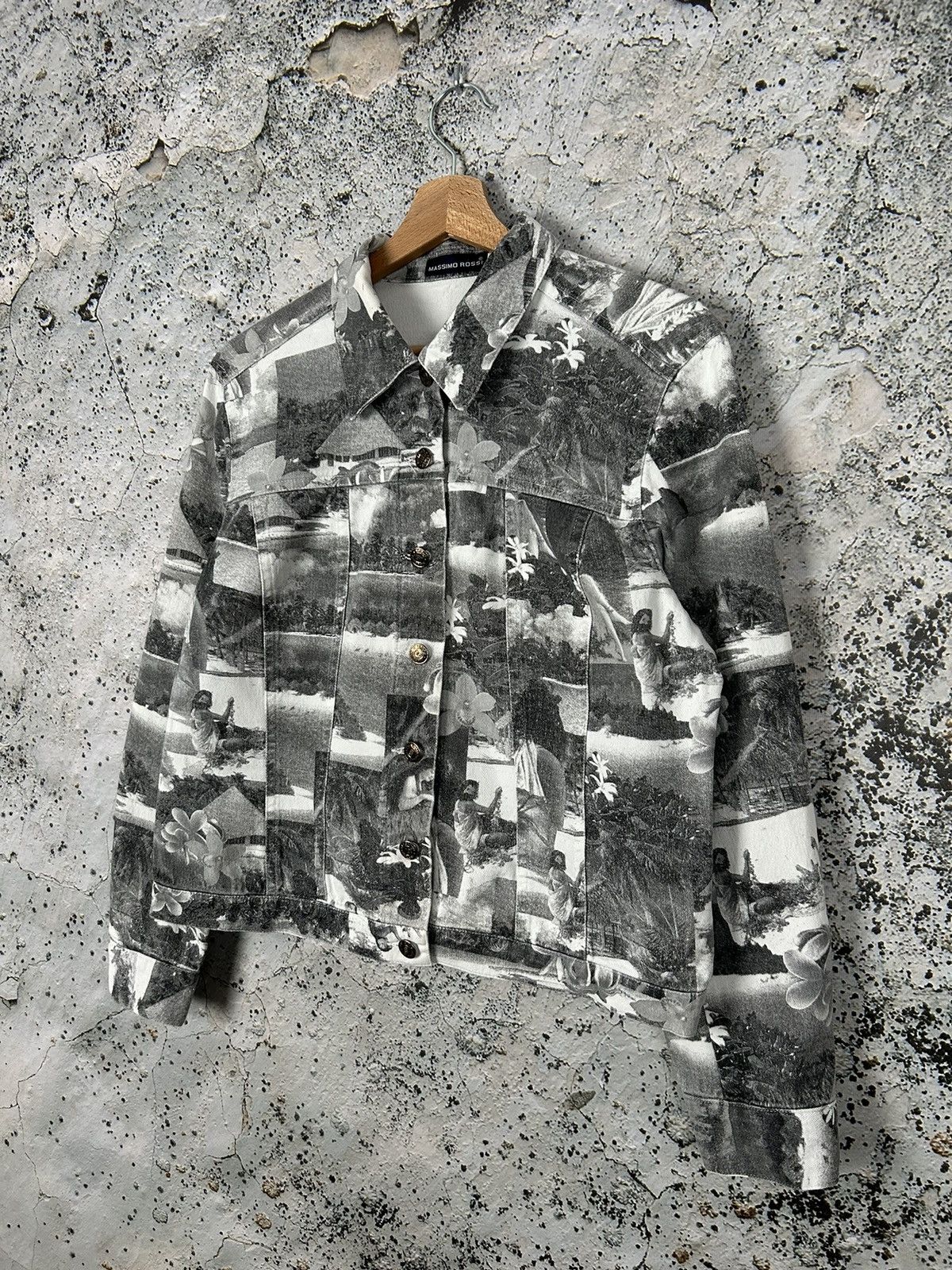 Japanese Brand Vintage Avantgarde Denim Jacket Archival Grunge Rock Punk Size L / US 10 / IT 46 - 2 Thumbnail