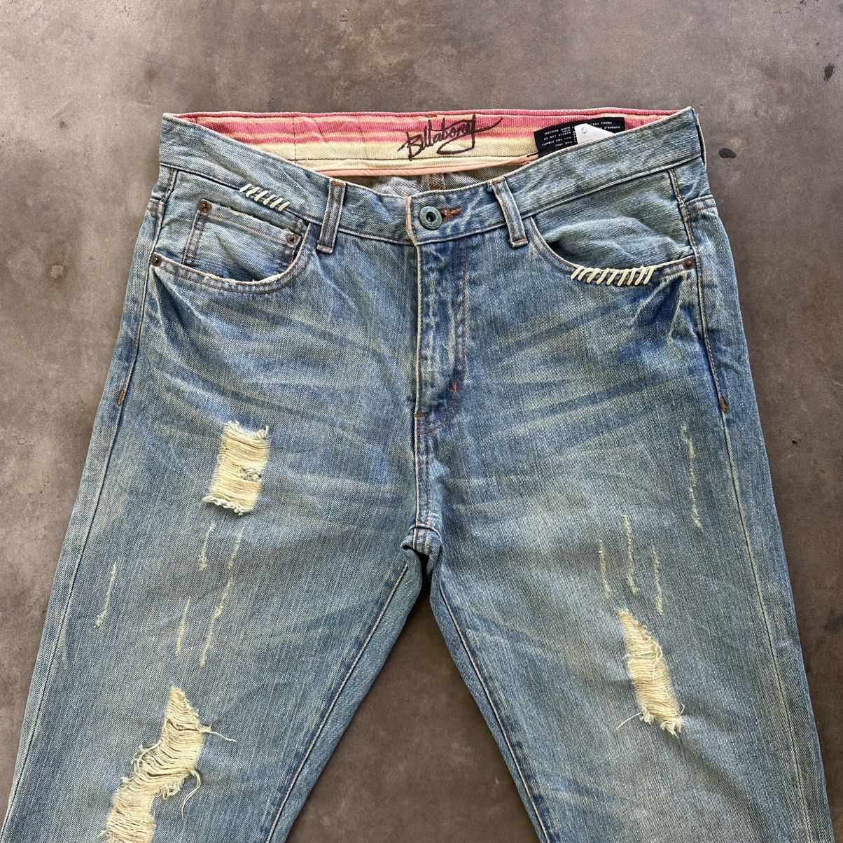 Japanese Brand Vintage Billabong Distressed Rusty Faded Denim Jean Pant Size US 34 / EU 50 - 3 Thumbnail