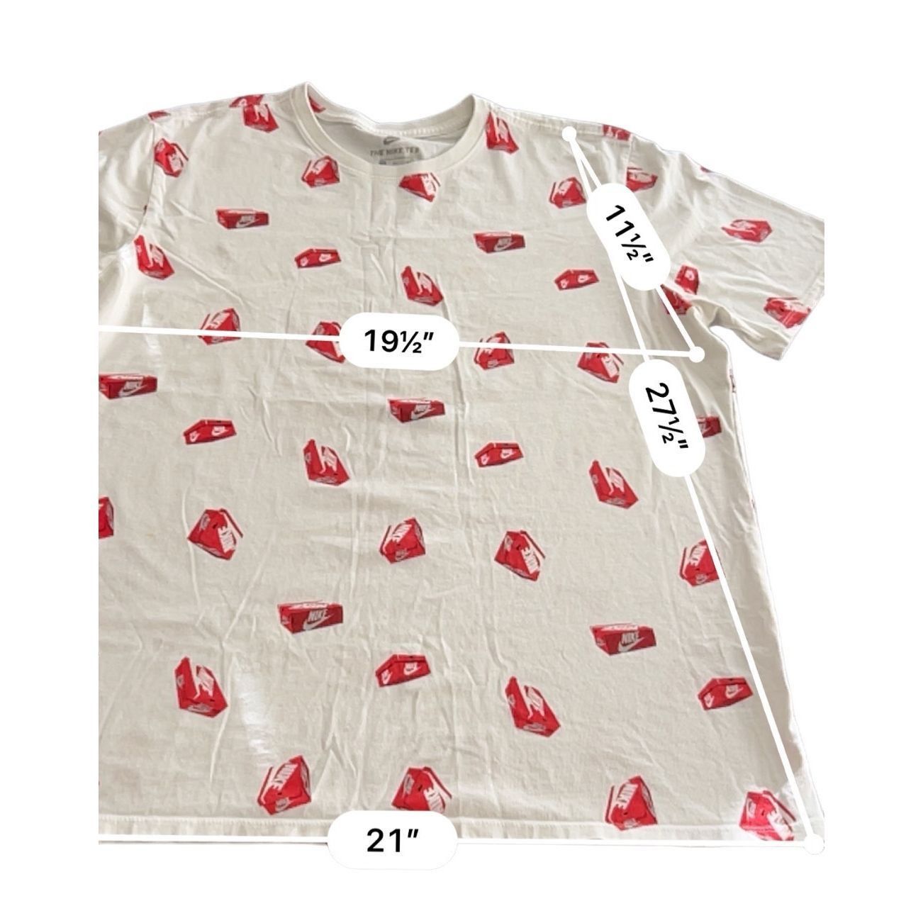 Nike Nike box print Short Sleeve Dri fit T-Shirt Size XL Size US XL / EU 56 / 4 - 5 Thumbnail