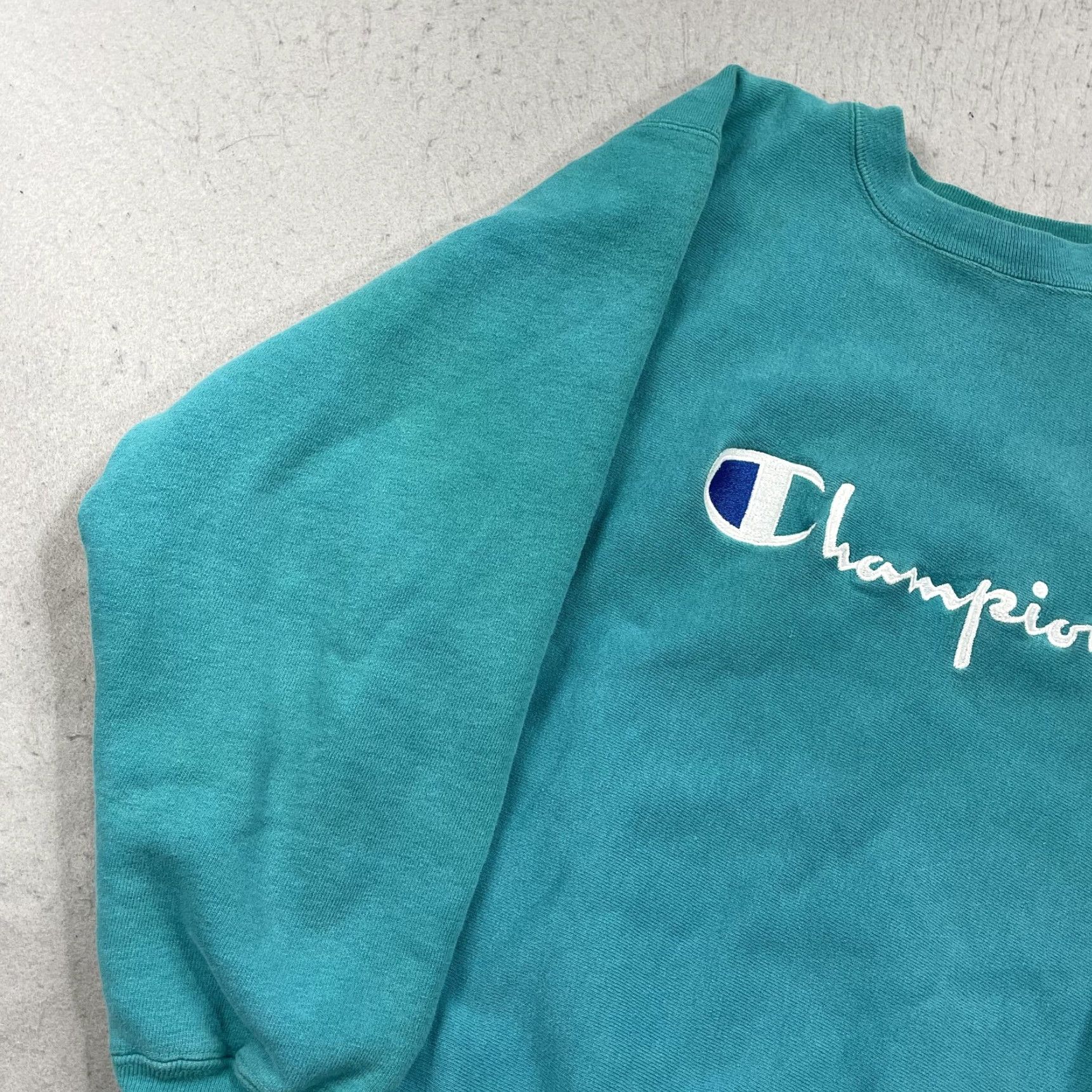 Champion VINTAGE Champion Sweatshirt Mens Large Green Heavy Reverse Weave Made USA 90s Size US L / EU 52-54 / 3 - 3 Thumbnail