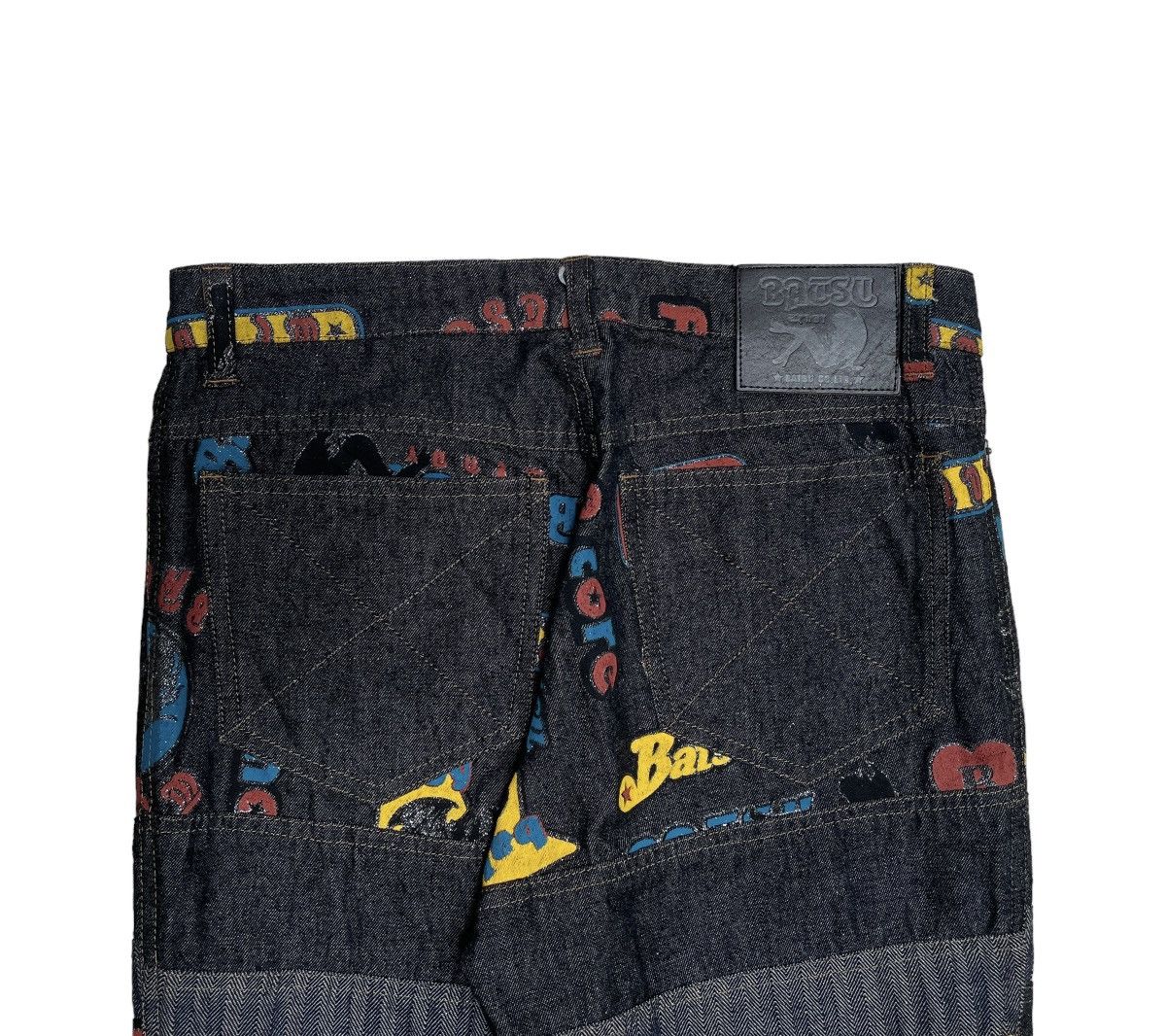 If Six Was Nine Rare Vintage Japanese Brand Ba-Tsu Hagi Flared Denim 1990s Size US 29 - 6 Thumbnail