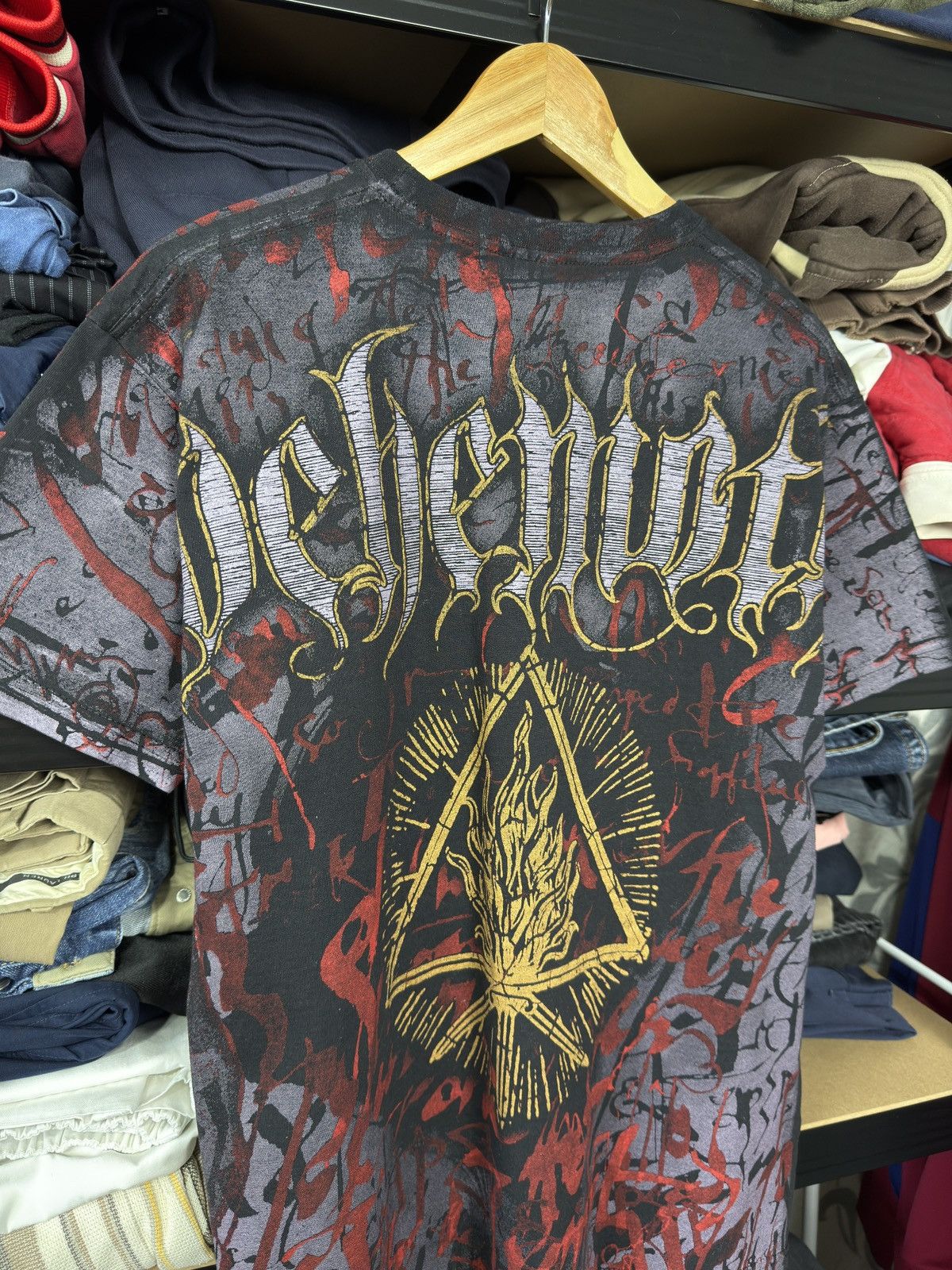 Band Tees × Vintage VINTAGE BEHEMOTH THE SATANIST ALL OVER PRINT T-SHIRT DEATH Size US M / EU 48-50 / 2 - 16 Thumbnail