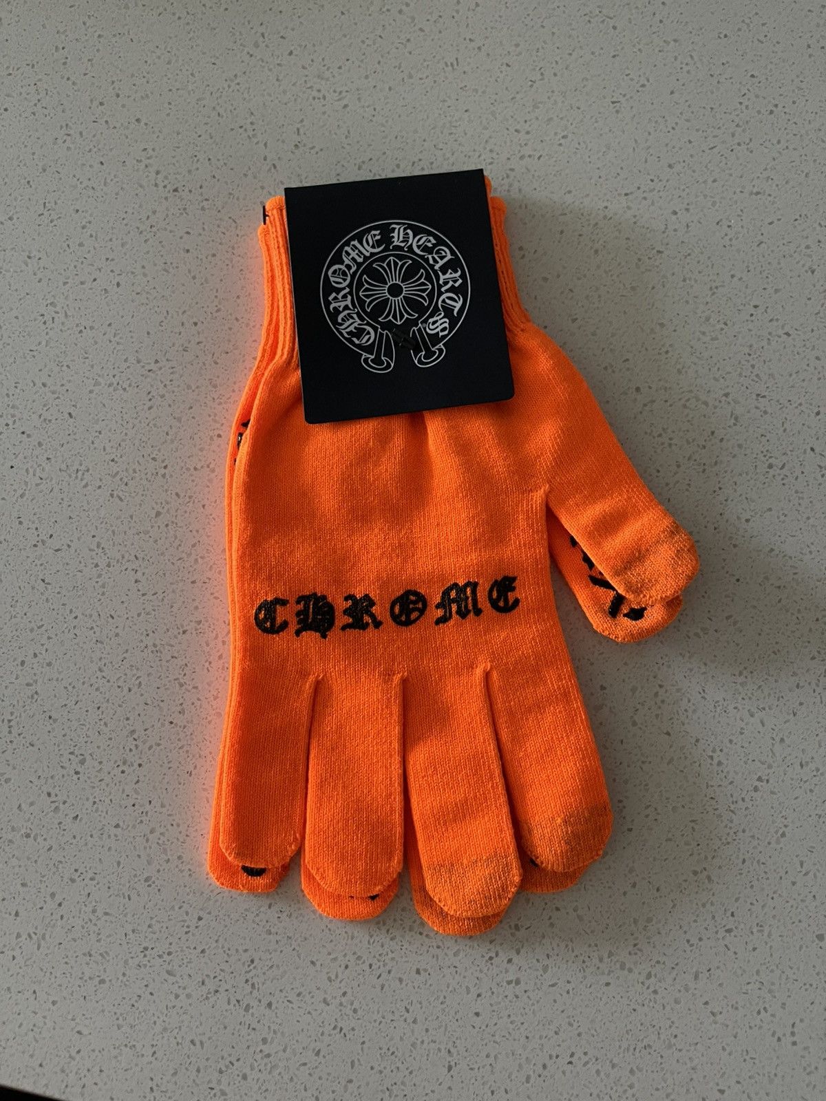 Chrome Hearts Chrome Hearts Orange Gloves | Grailed
