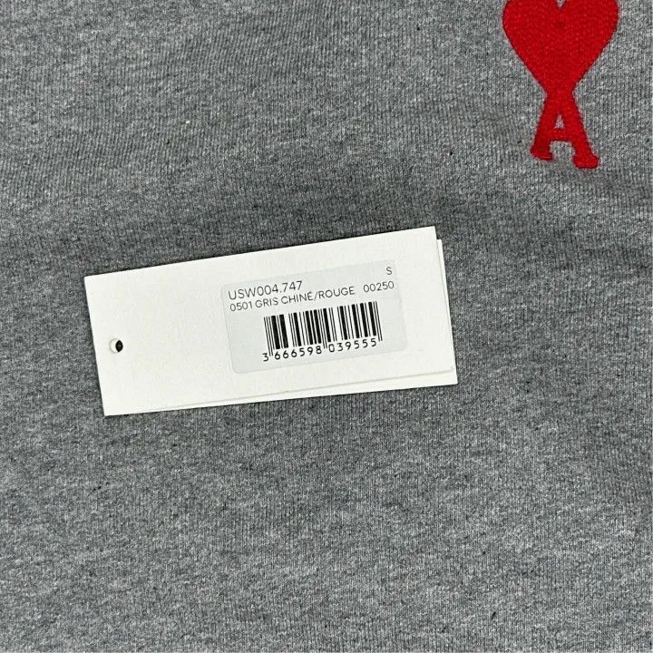 AMI AMIPARIS SS23 Grey Heart Embroidered Sweatshirt -2507 Size US S / EU 44-46 / 1 - 4 Thumbnail