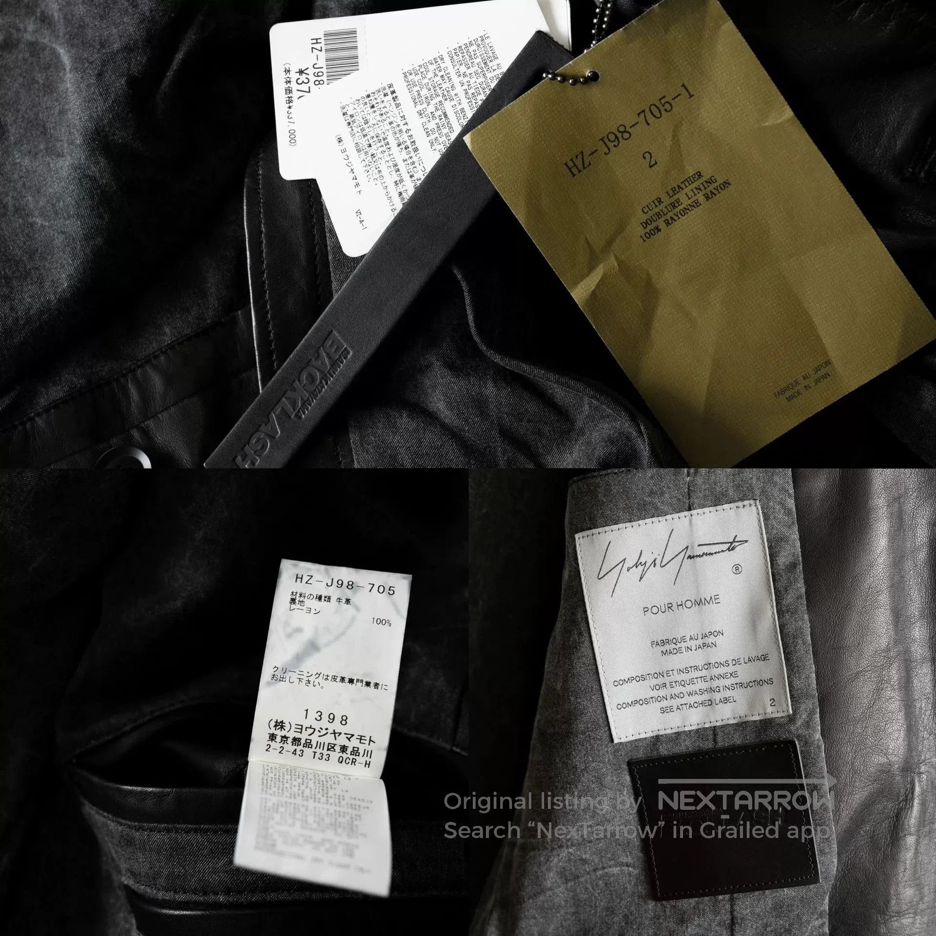 Isamu Katayama Backlash Yohji Yamamoto Isamu Katayama Leather Jacket. Size US M / EU 48-50 / 2 - 9 Thumbnail